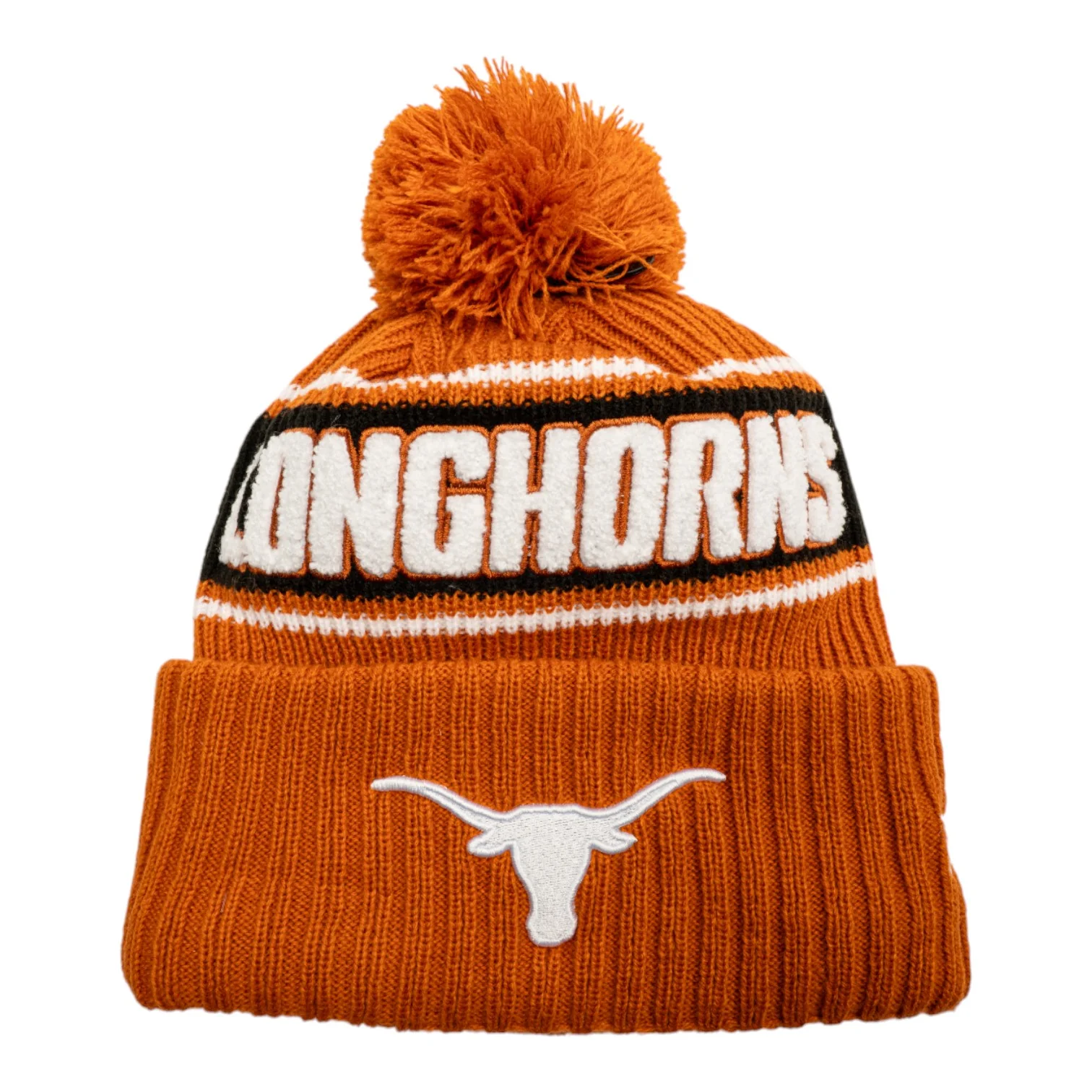 Texas Longhorns Bold Cuffed Pom Knit