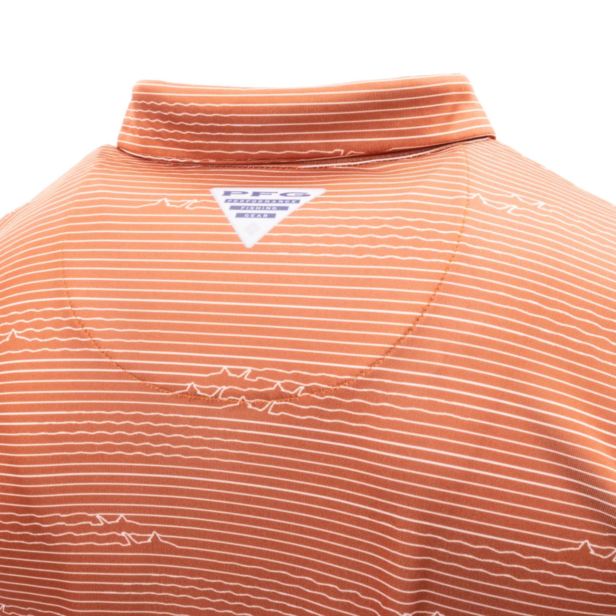 Columbia Texas Longhorns Super Terminal Tackle Stripe Polo - Image 4