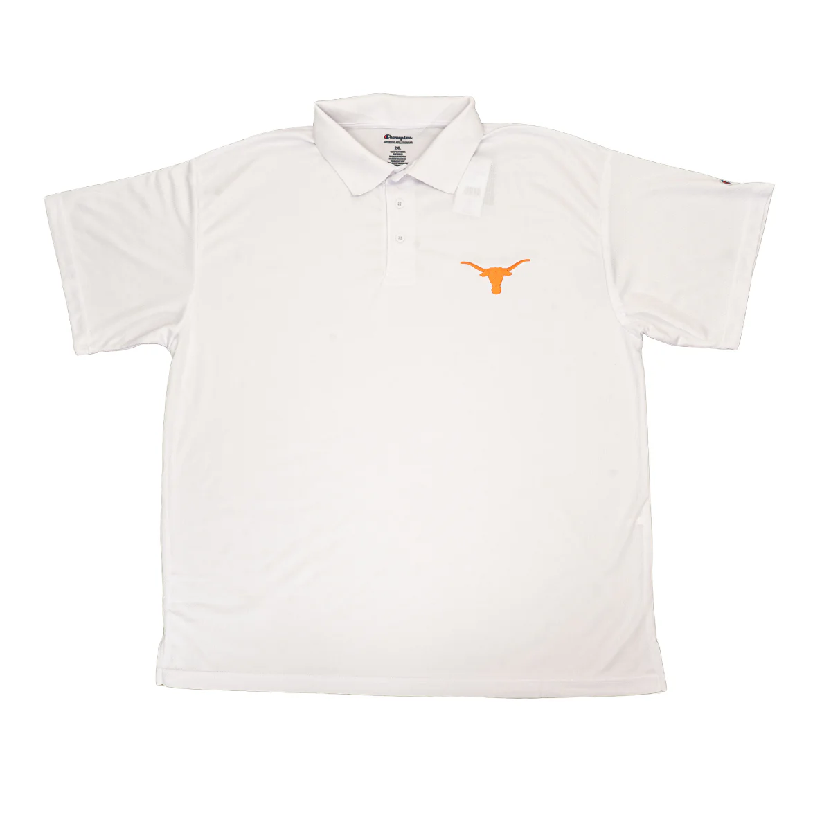 Extended Sizes Texas Longhorns Champion Poly Birdseye Knit Polo - Image 2
