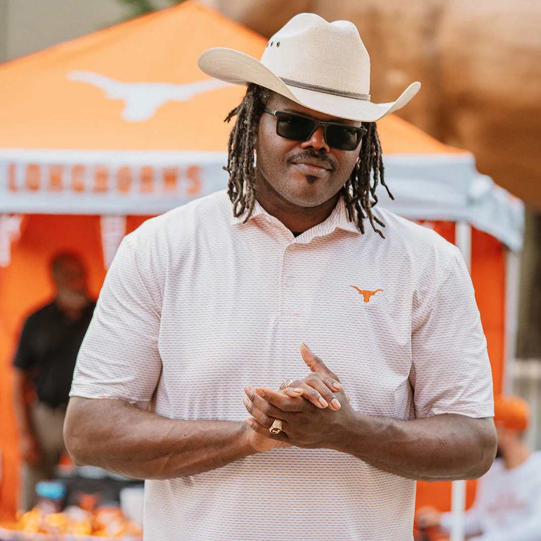 Forty Acres Texas Longhorns Alternating Stripe Polo - Image 2