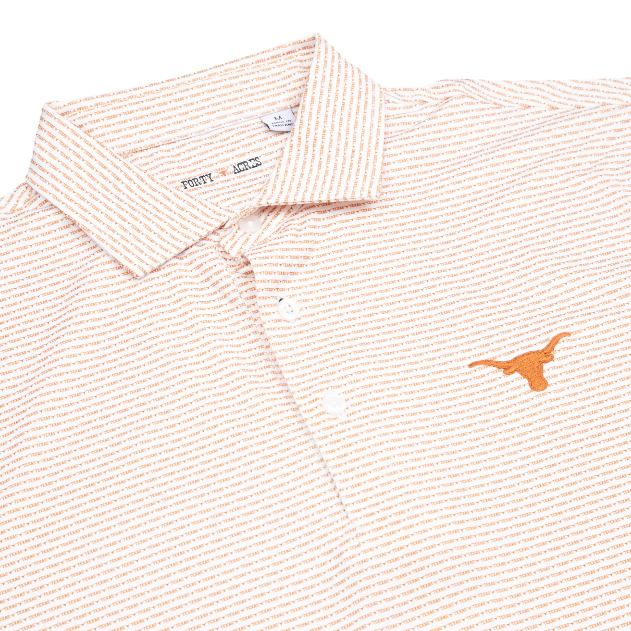 Forty Acres Texas Longhorns Alternating Stripe Polo - Image 3