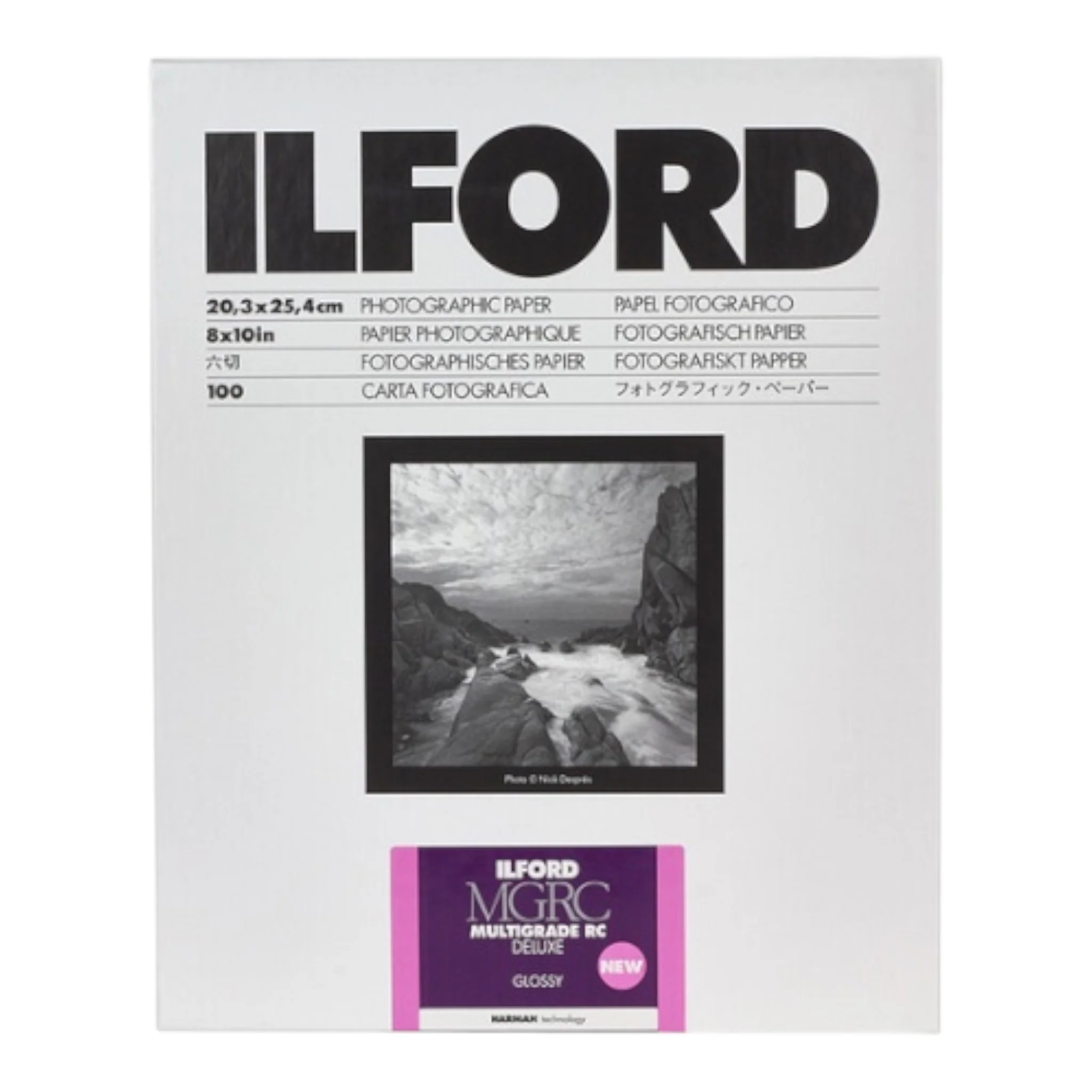 Ilford MULTIGRADE RC Deluxe Paper (Glossy, 8 x 10", 100 Sheets)