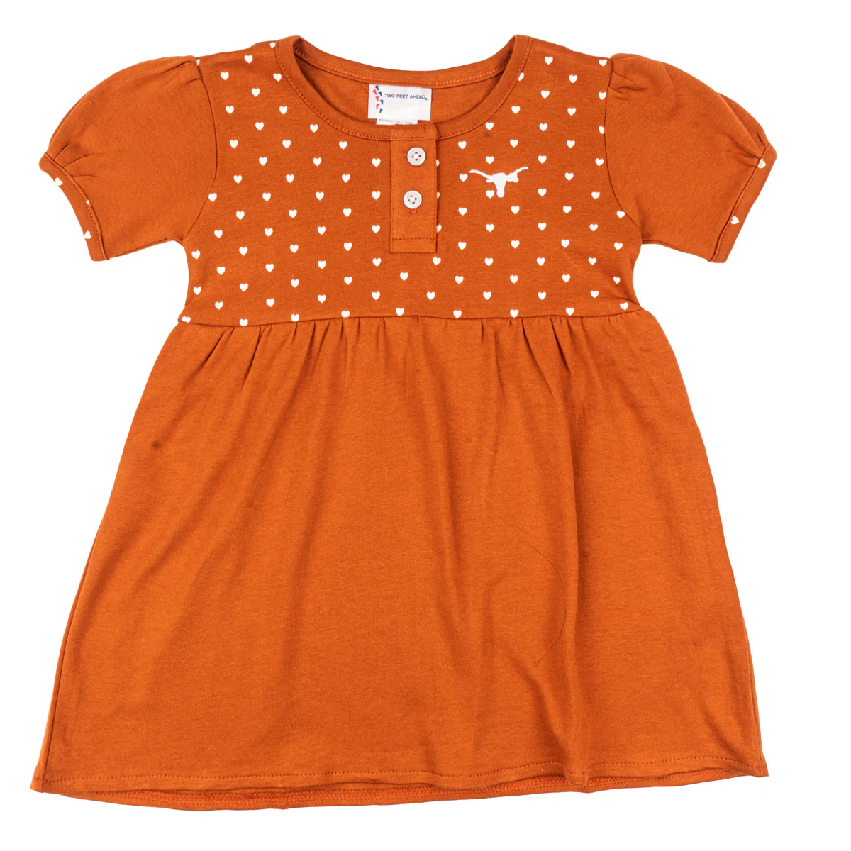 Infant Texas Longhorns Heart Bloomer Dress - Image 2