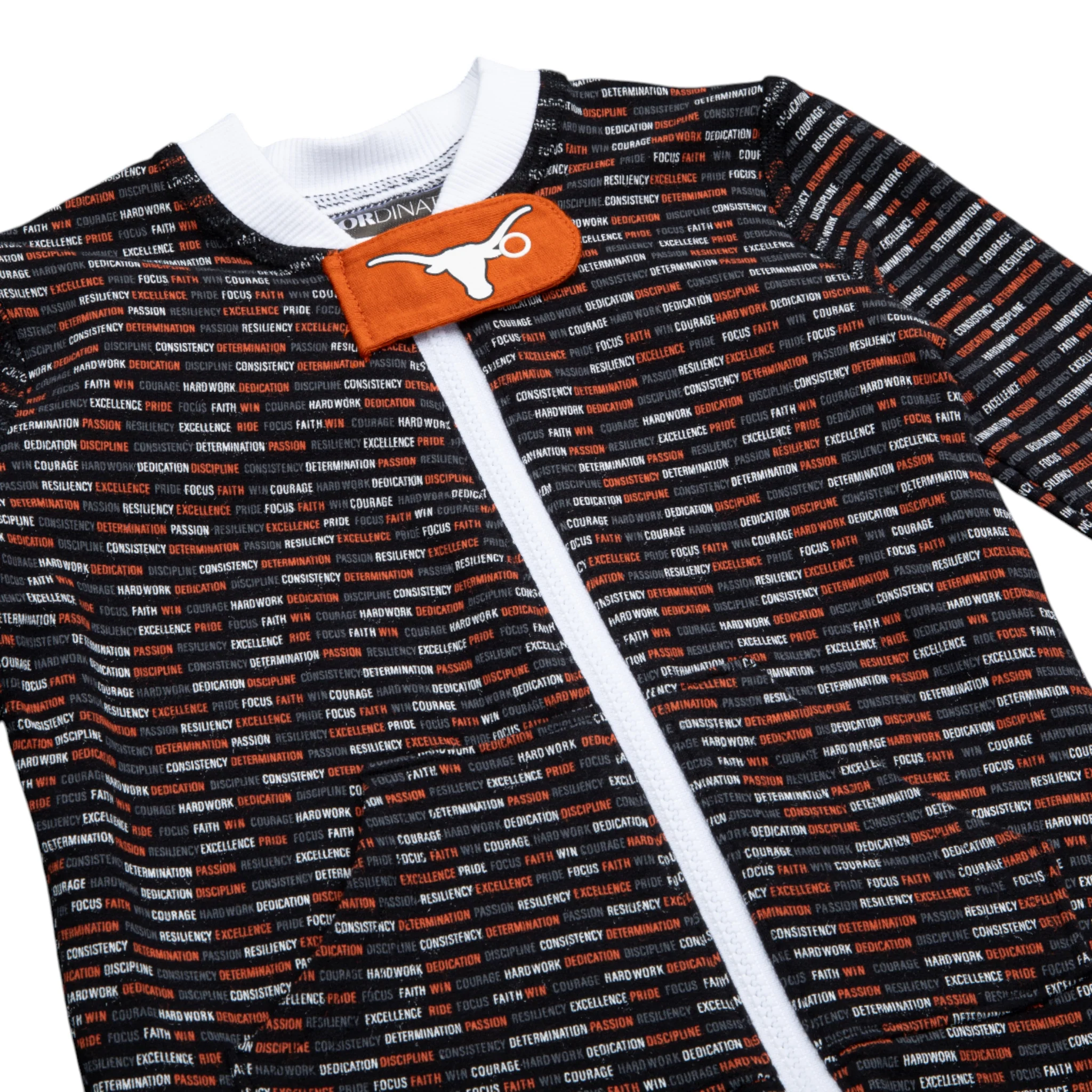Infant Texas Longhorns Pajama Onesie - Image 6