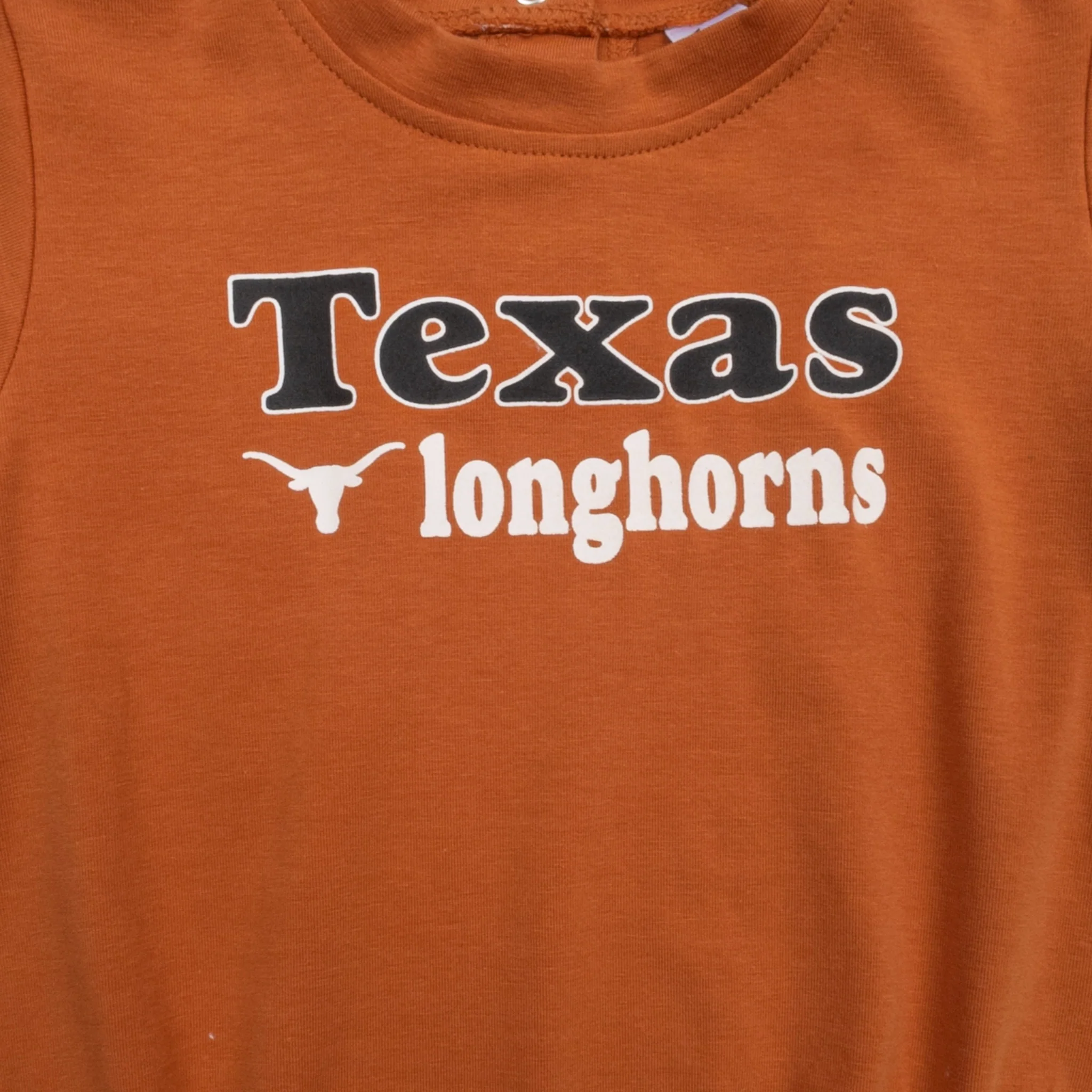 Infant ZooZatZ Texas Longhorns Long Bubble Romper - Image 2
