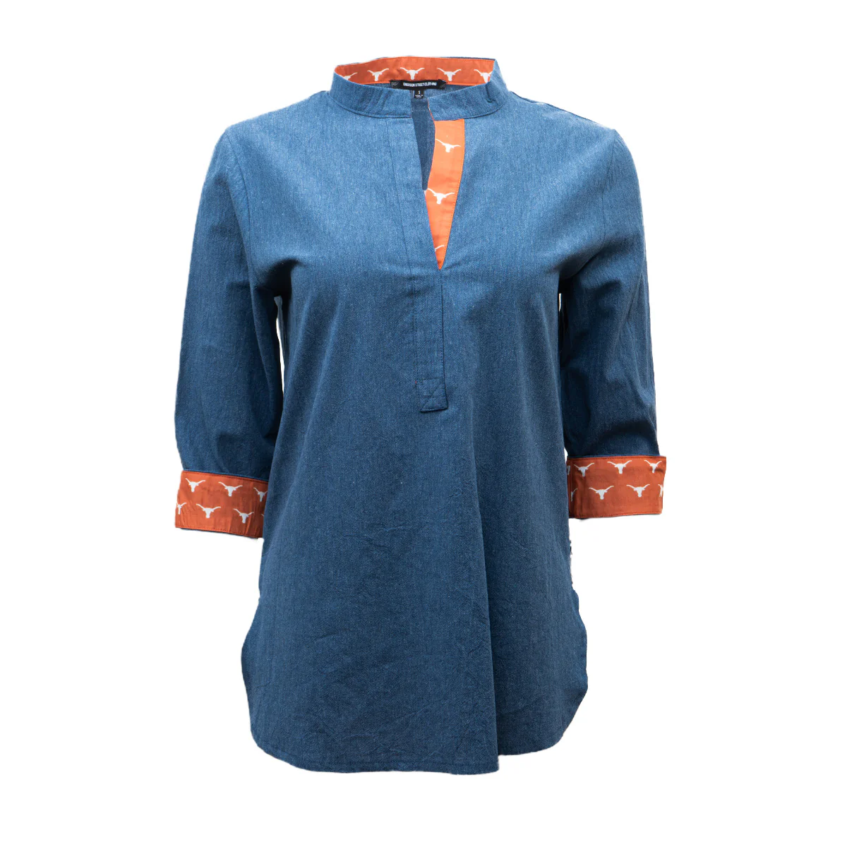 Kiara Denim 3/4 Sleeve Top
