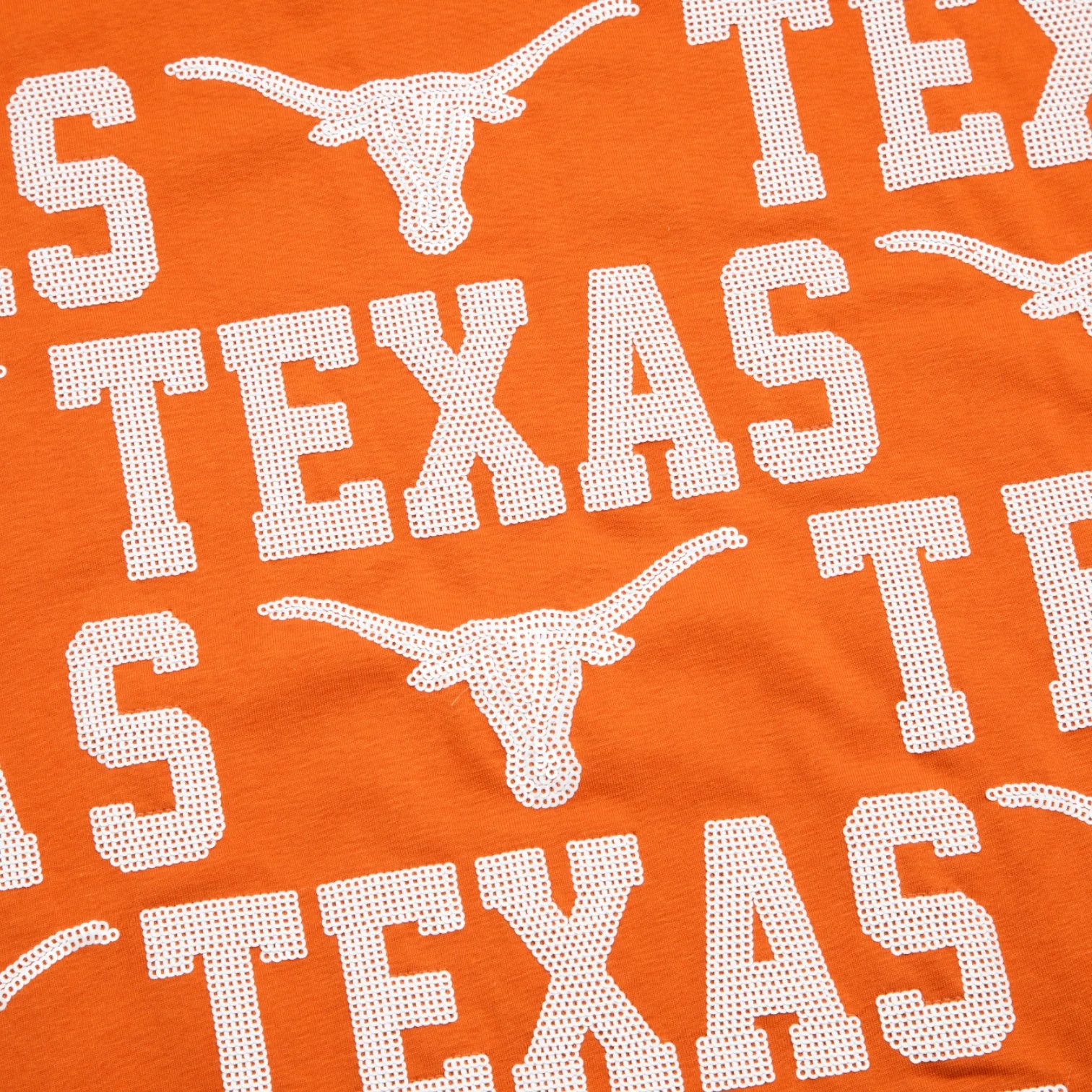 Stewart Simmons Texas Longhorns Sequin Repeat Tee - Image 3