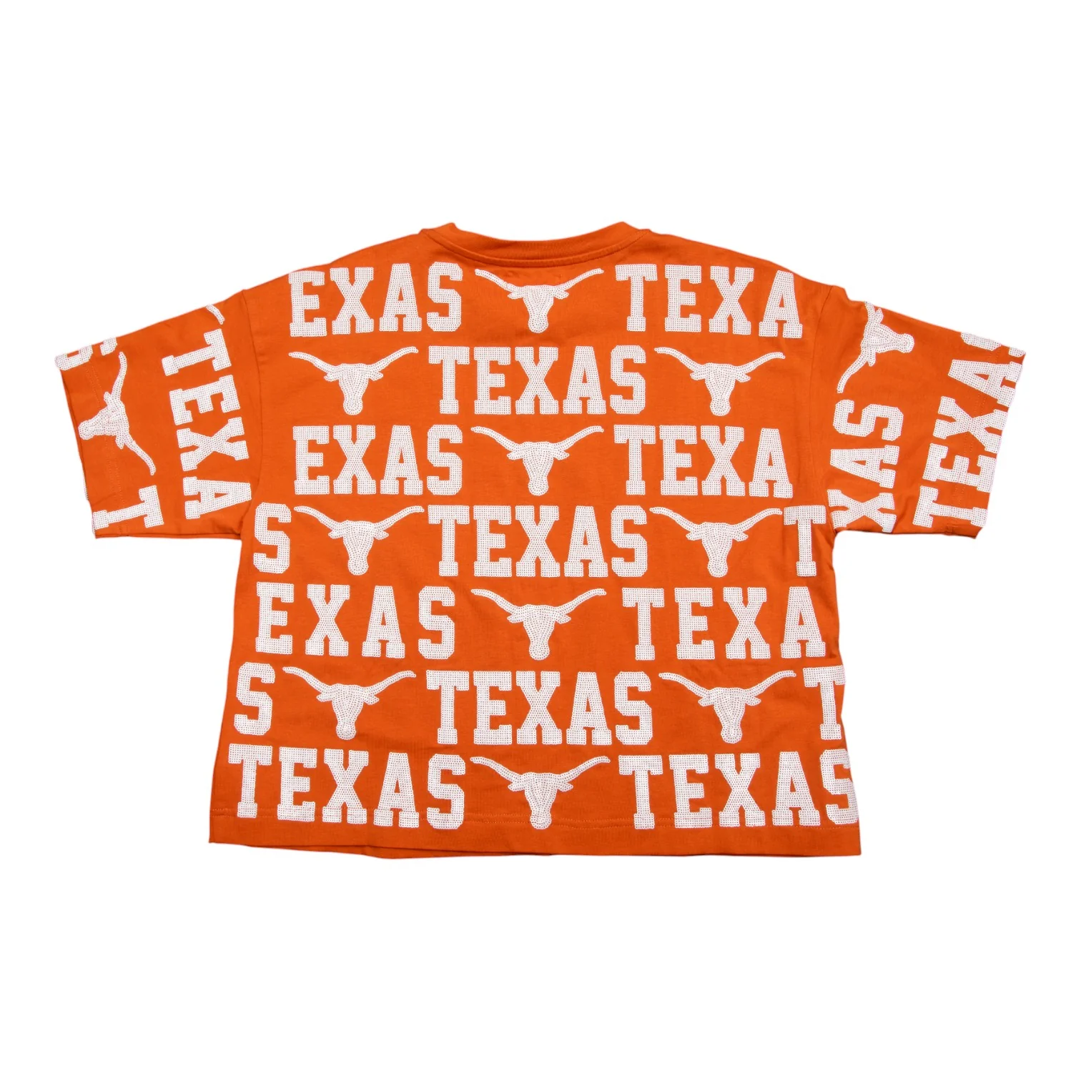 Stewart Simmons Texas Longhorns Sequin Repeat Tee - Image 4