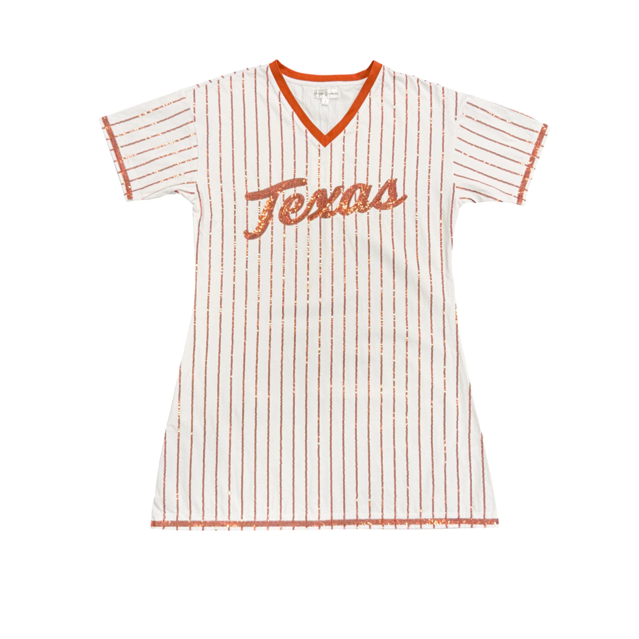 Stewart Simmons Texas Longhorns Shortstop Baseball Shirt Dress