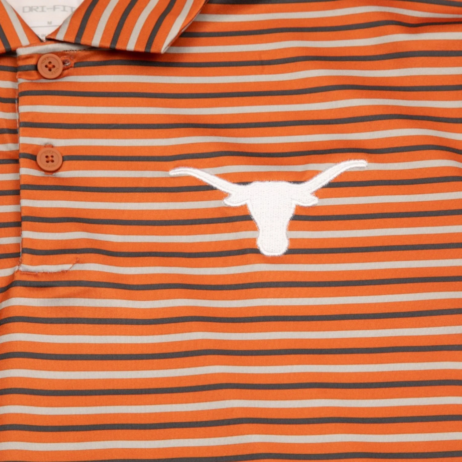 Nike Texas Longhorns Coaches Premium Striped Polo - Image 2