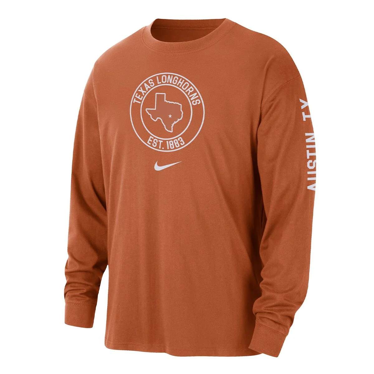Nike Texas Longhorns Max90 Long-Sleeve T-Shirt