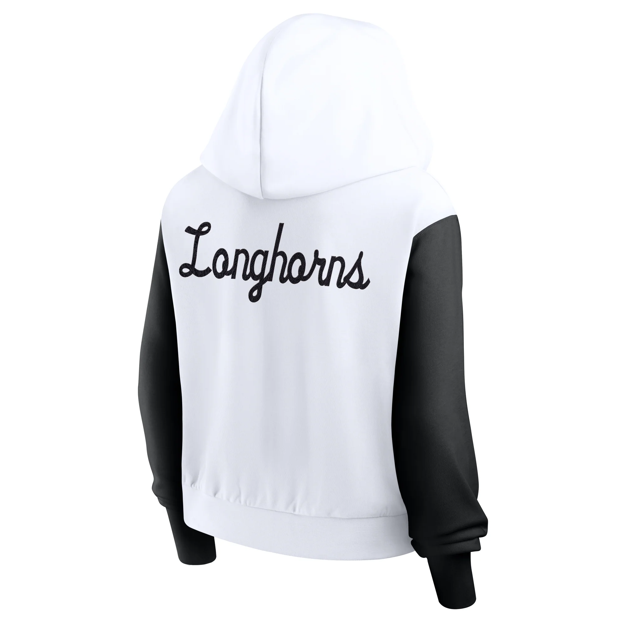 Nike Texas Longhorns Women’s Academic Colorblocked Full Zip Hoodie - Image 2