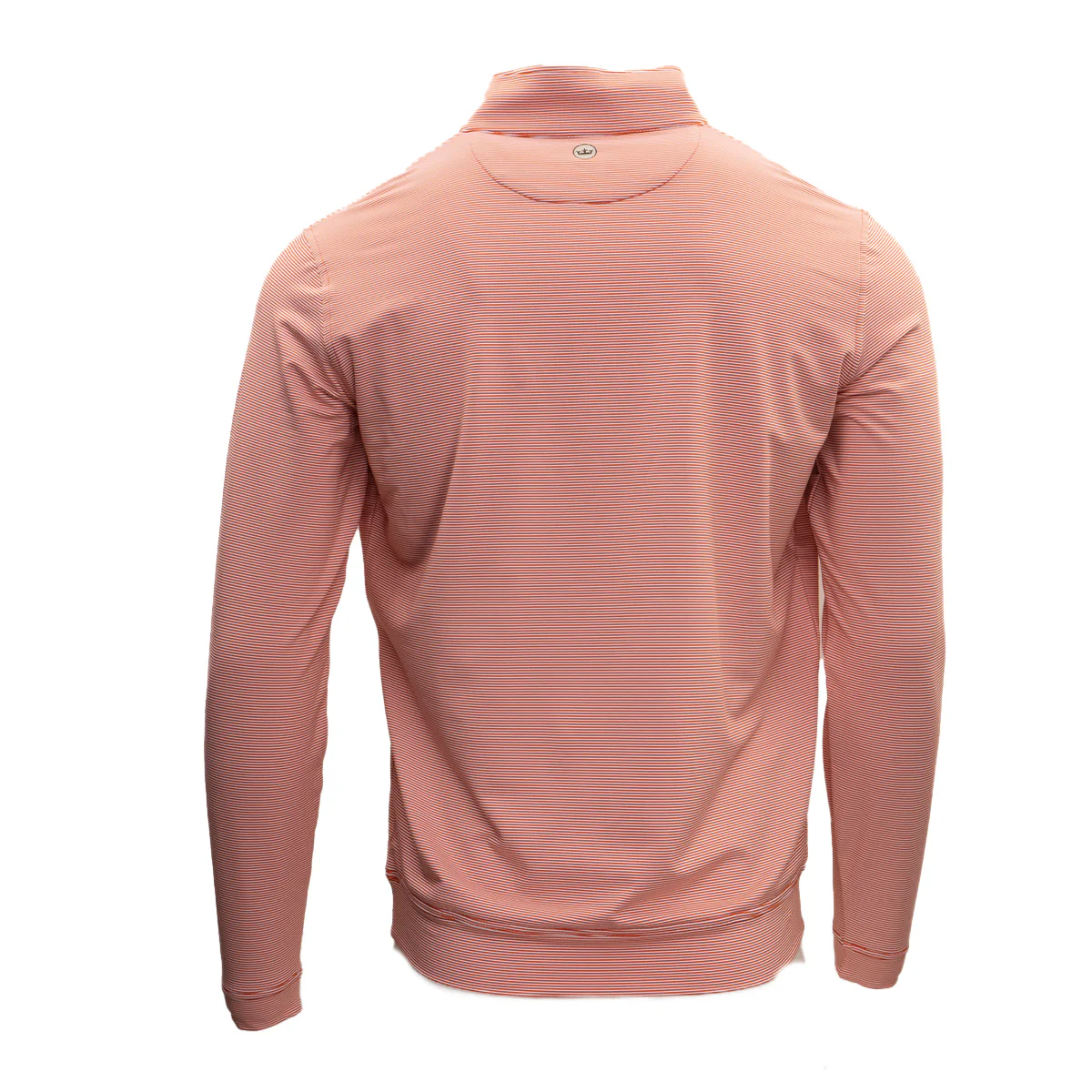 Peter Millar Texas Longhorns Perth Mini-Stripe Quarter Zip - Image 4