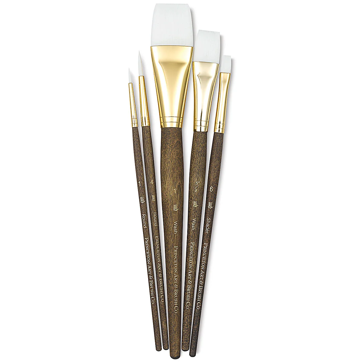 Princeton 9144 White Taklon Brush Set