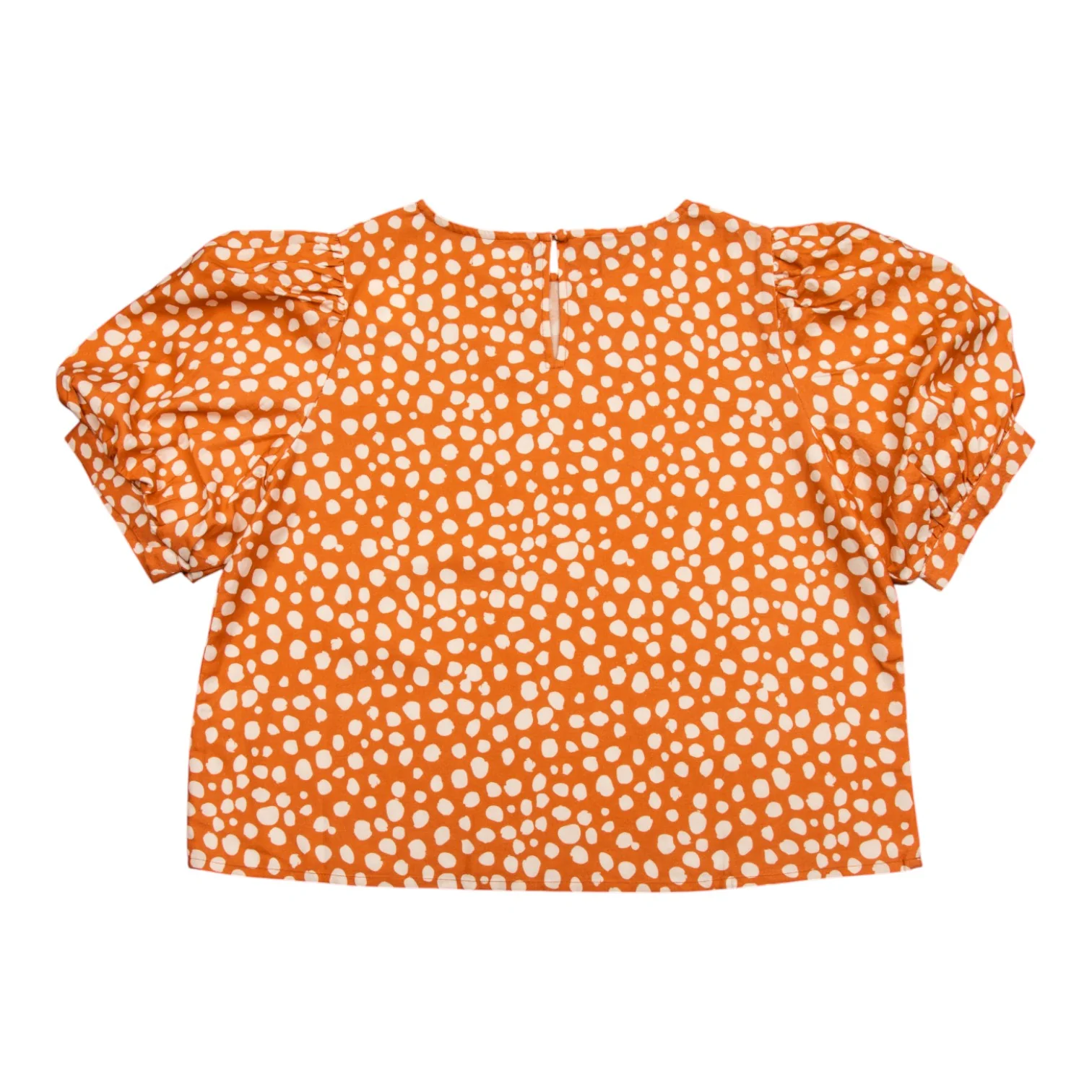 Stewart Simmons Dotted Twill Puff Sleeve Blouse - Image 2
