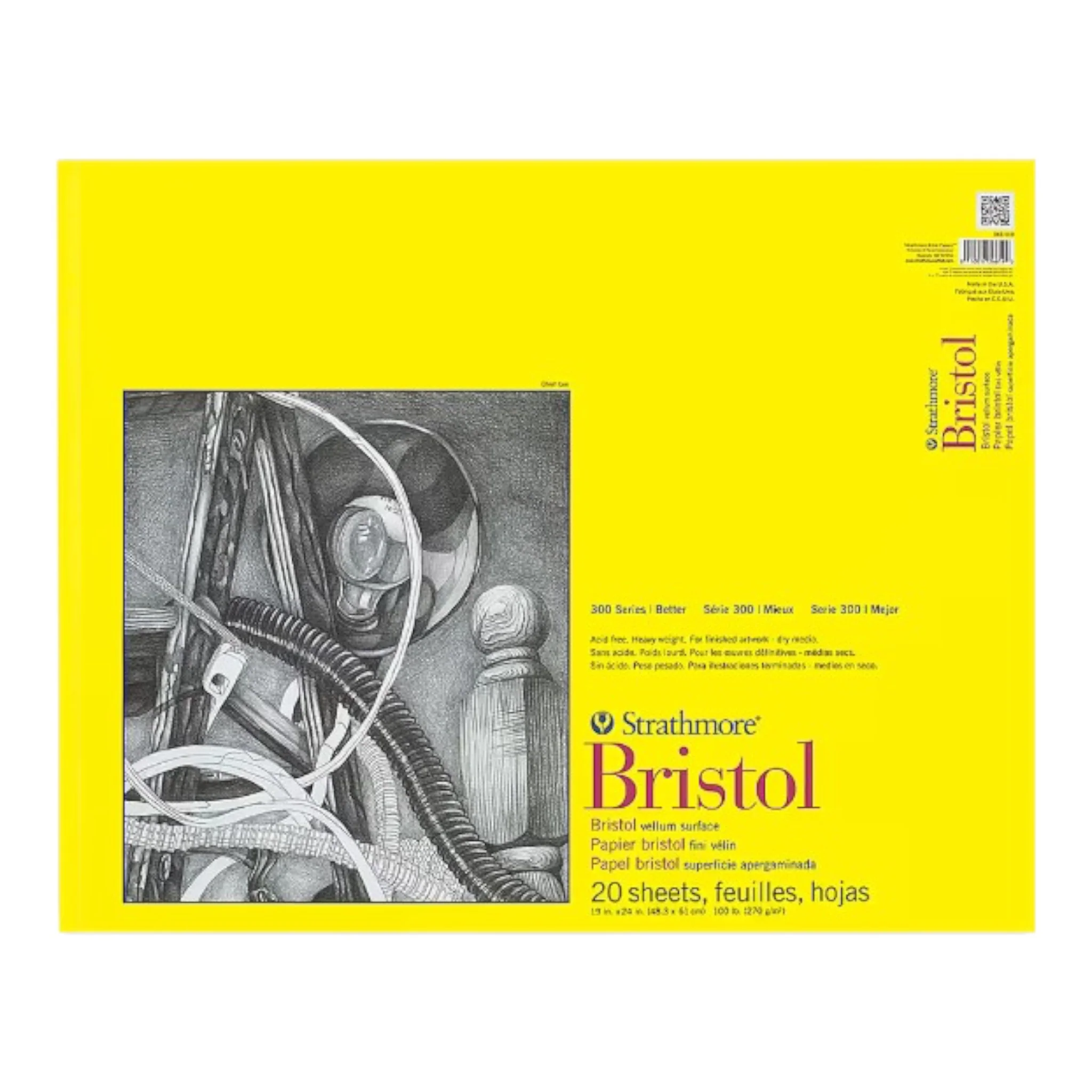 Strathmore 300 Series Bristol Pad Regular 19X24
