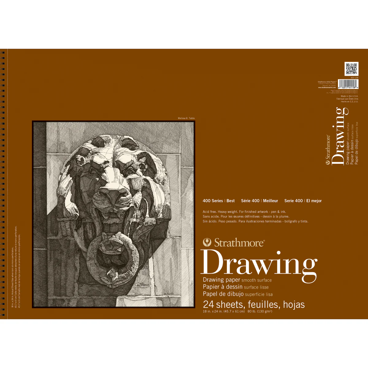 Strathmore 400 Series Smooth Drawing Pad - 18 X 24