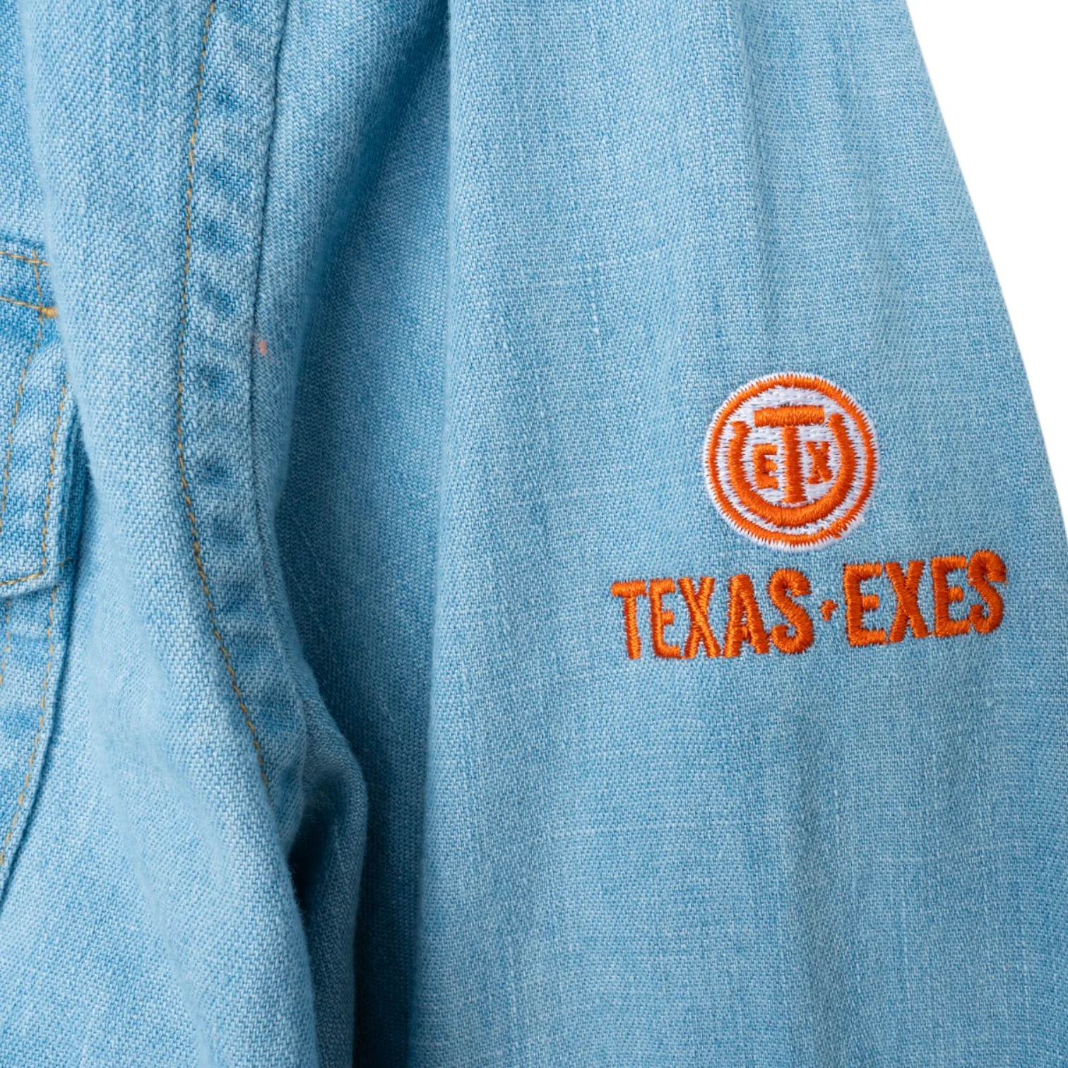Texas Exes Denim Dress Shirt - Image 2