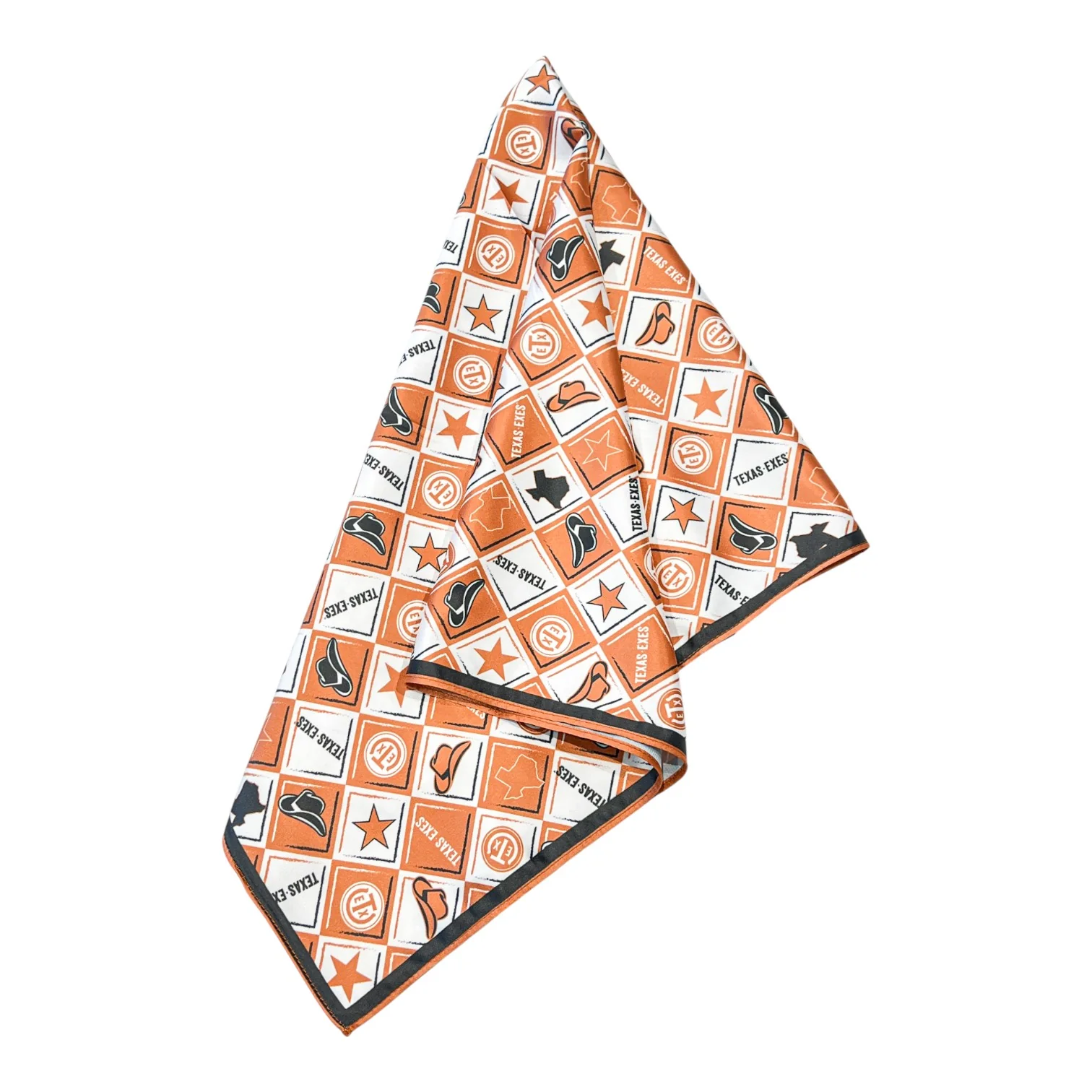 Texas Exes Harlequin Square Scarf 26" - Image 2