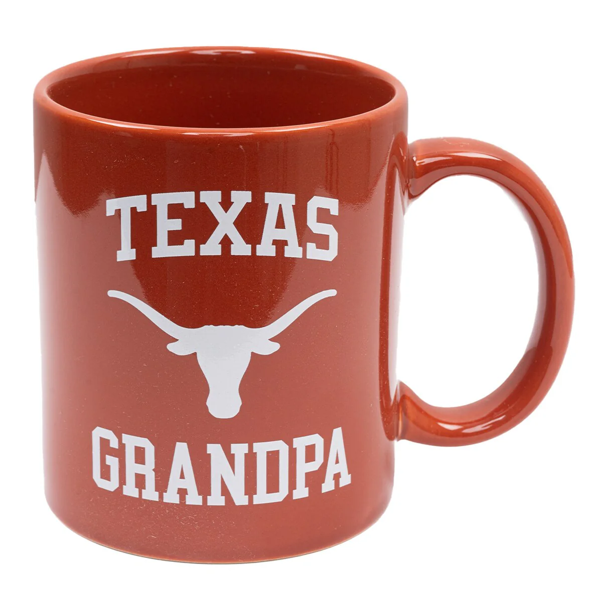 Texas Grandpa Over Longhorn Logo Mug