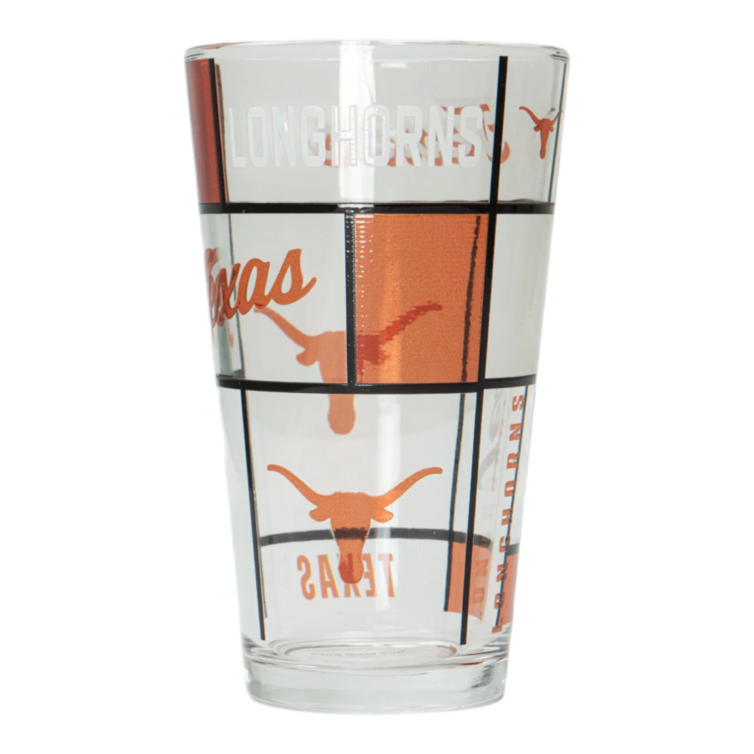 Texas Longhorns 16oz Stained Pint Glass - Image 2