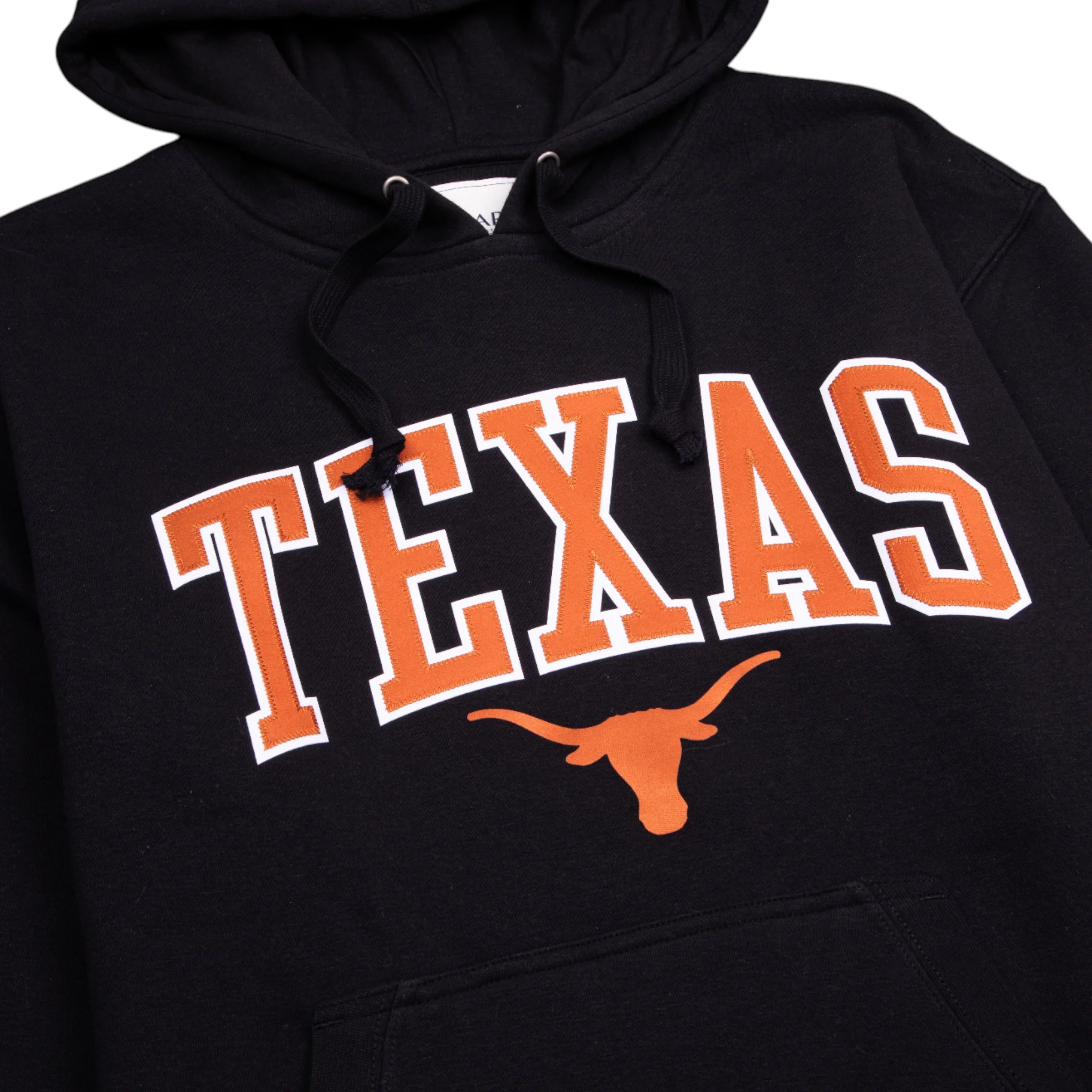 Texas Longhorns Arch Texas Applique Big Cotton Hoodie - Image 3