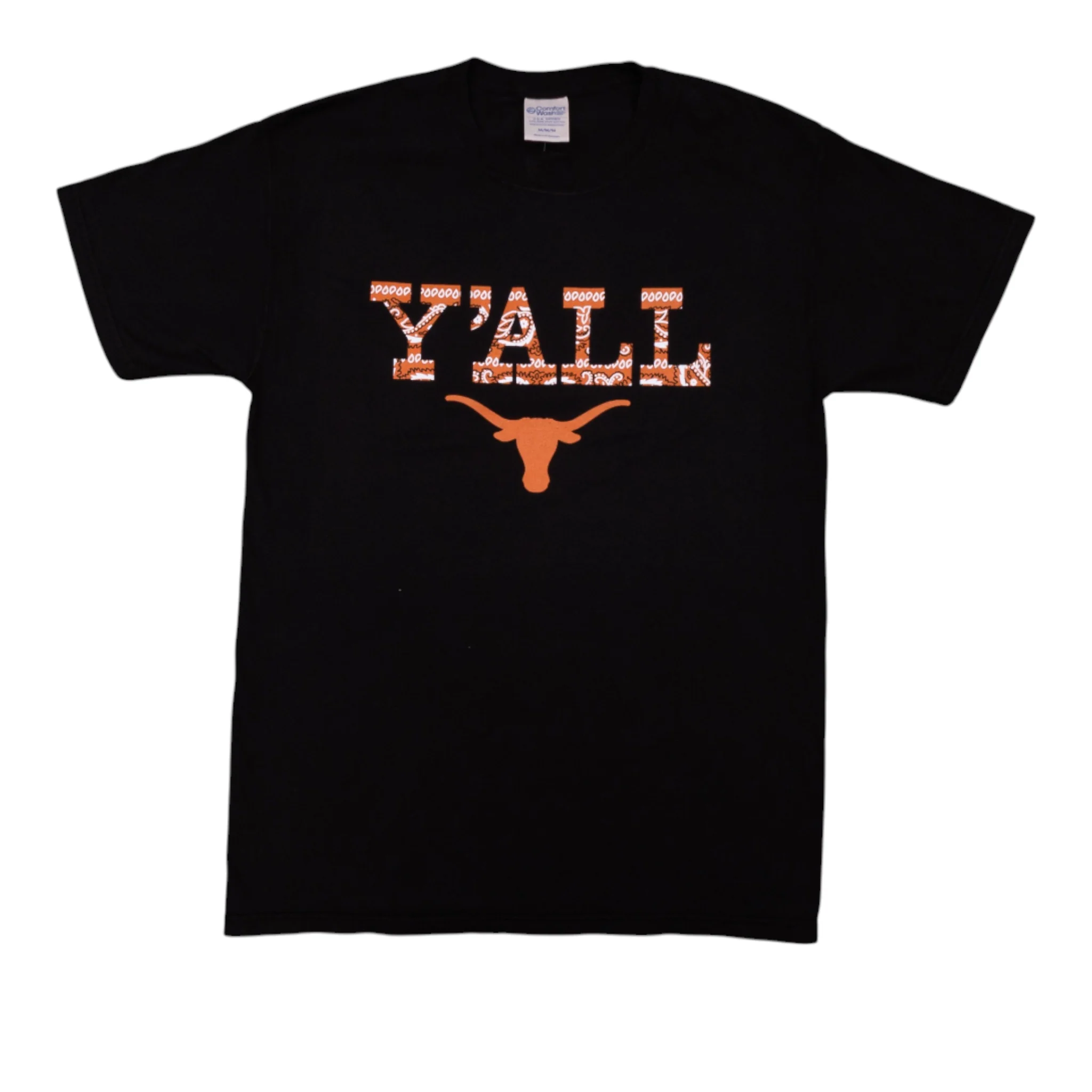 Texas Longhorns Bandana Y'all ComfortWash Tee