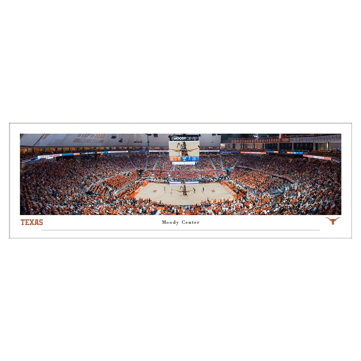 Texas Longhorns Basketball Panoramic Picture - Tubed