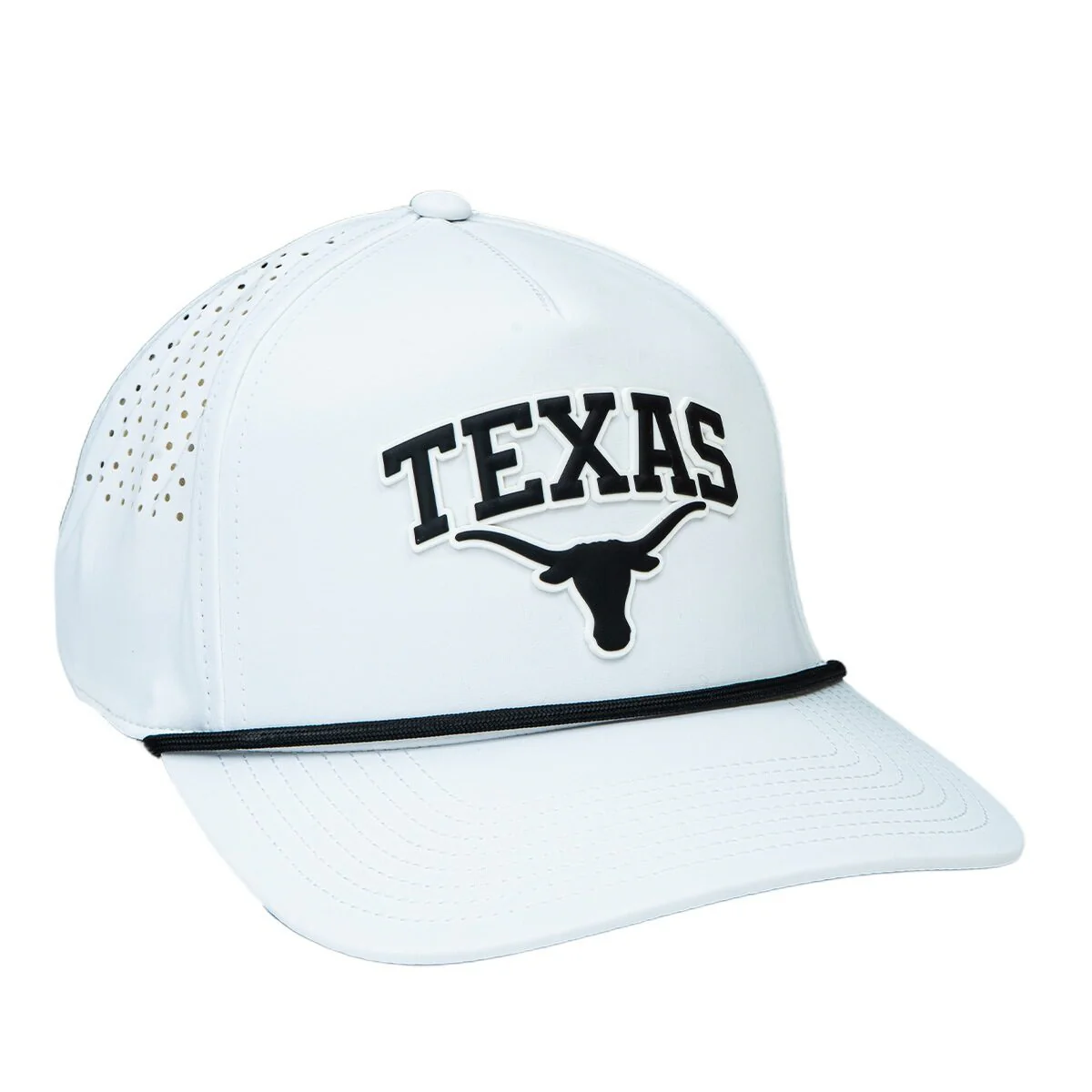 Texas Longhorns Curved 5 Panel Rope Trim Hat - Image 2
