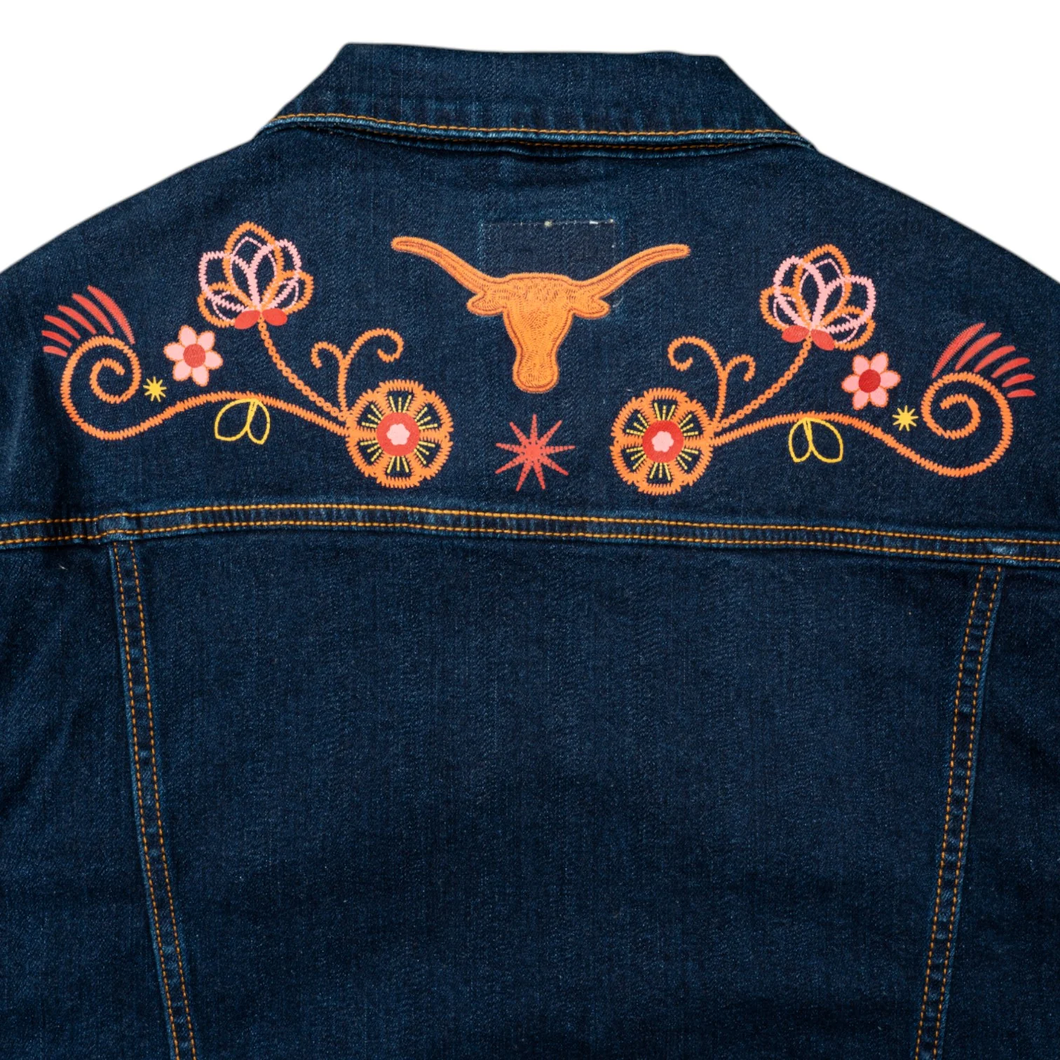 Texas Longhorns Embroidered Denim Jacket - Image 4