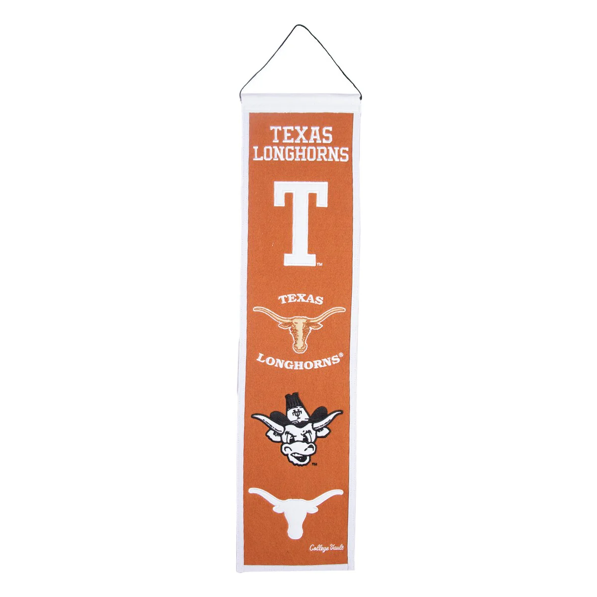 Texas Longhorns Evolution Wool Banner 8"x32"