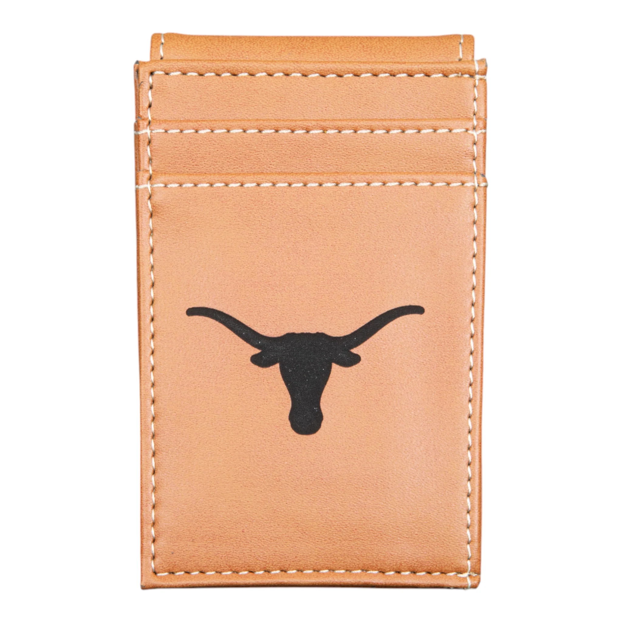 Texas Longhorns Front Pocket Brown Wallet