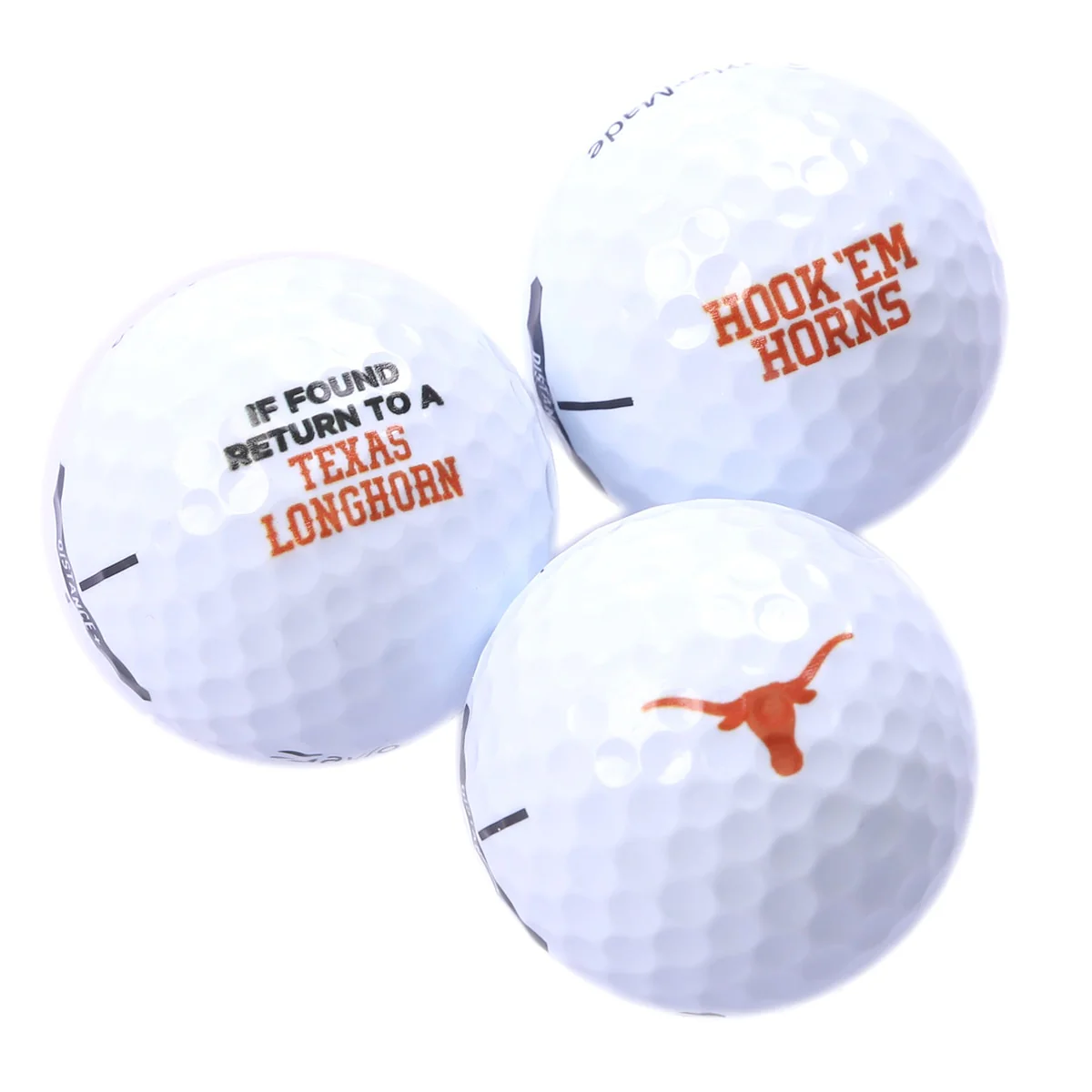 Texas Longhorns Golf Balls 3pk