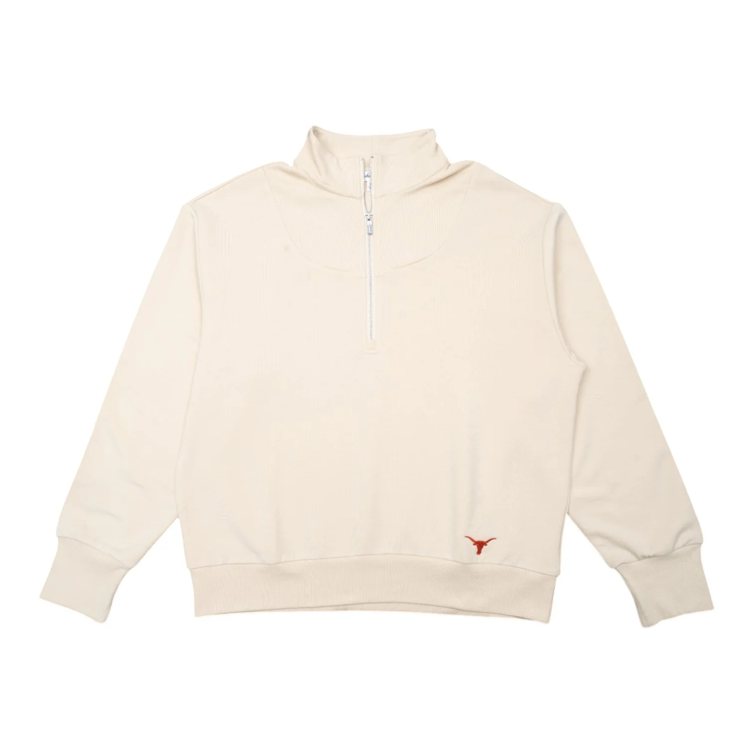 Texas Longhorns Naomi Half-Zip Fleece-Back Terry Pullover