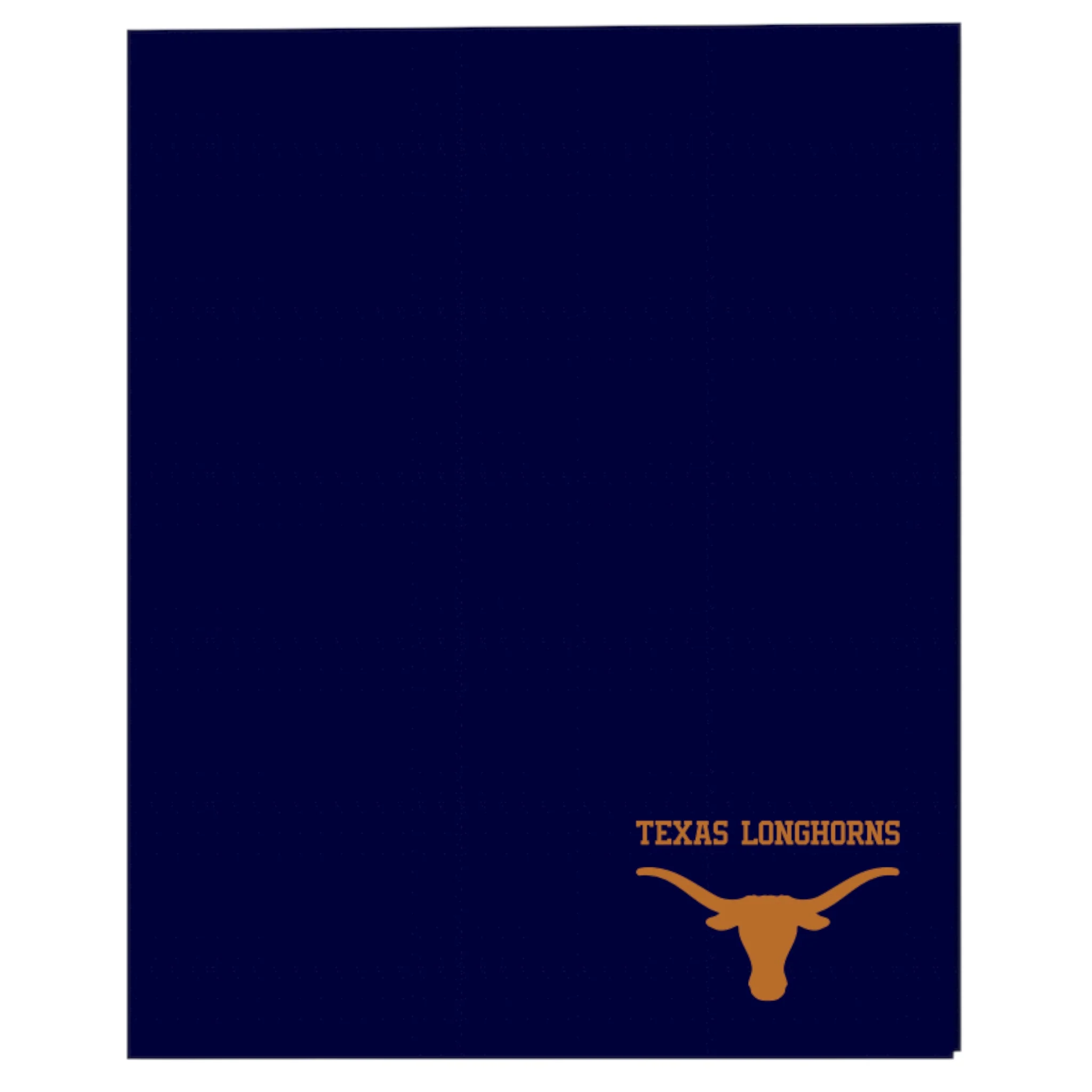 Texas Longhorns Navy Laminated Folder