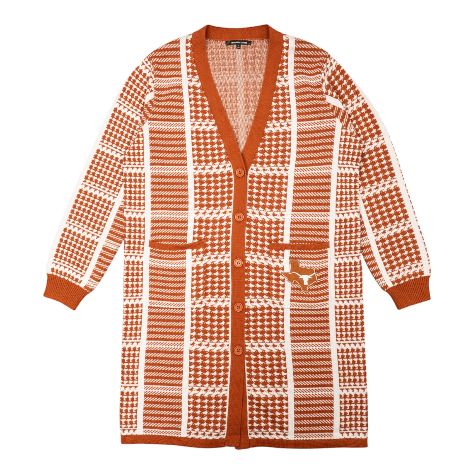 Texas Longhorns Poplar Long Cardigan