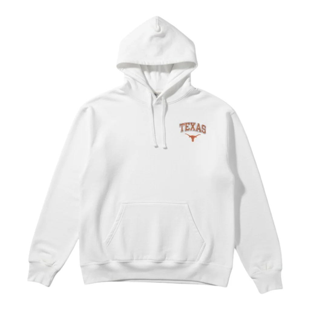 Texas Longhorns Retro Running Fleece ComfortWash Hood - Image 2