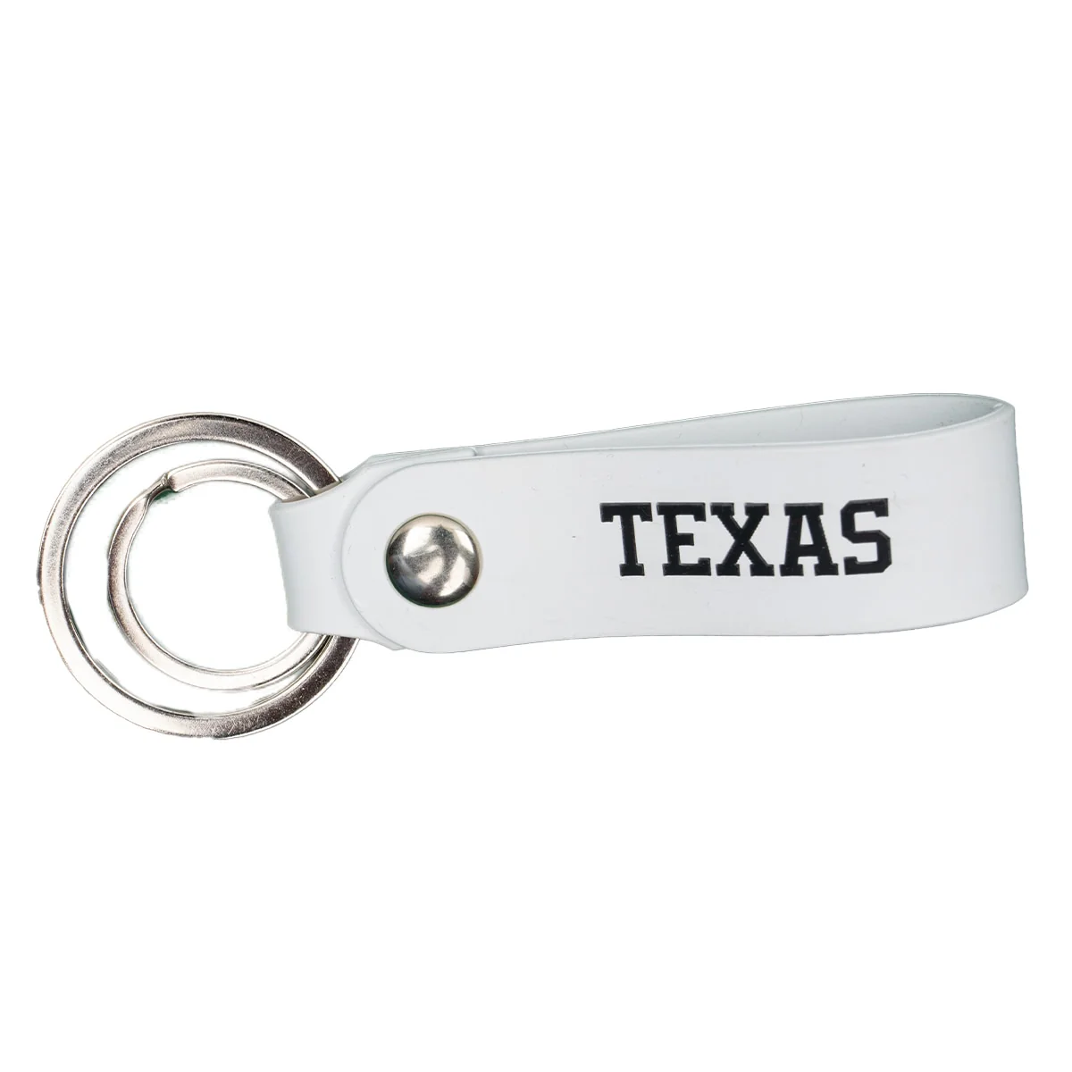 Texas Longhorns Silcone Double Ring Snap Keychain