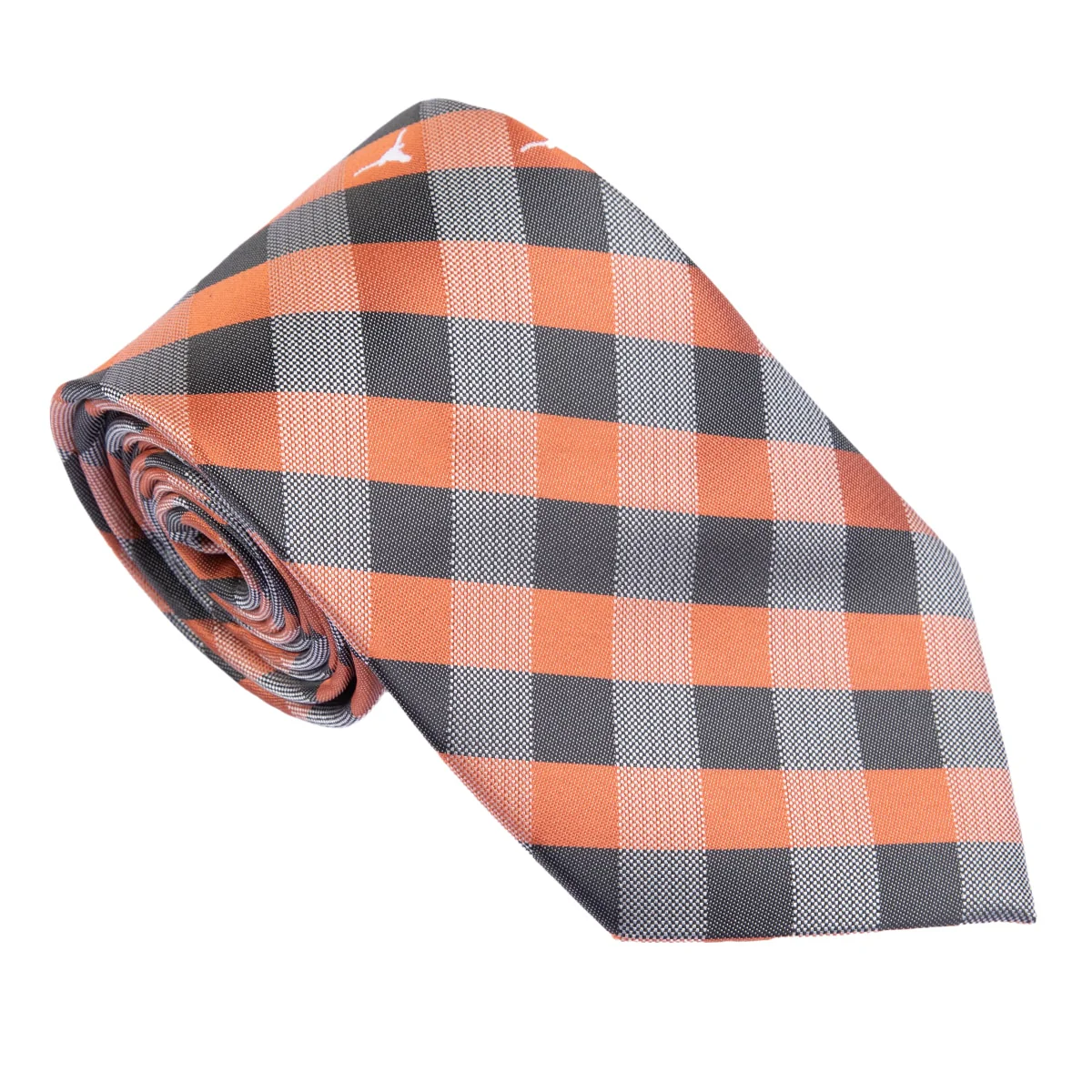 Texas Longhorns Woven Poly Check Tie