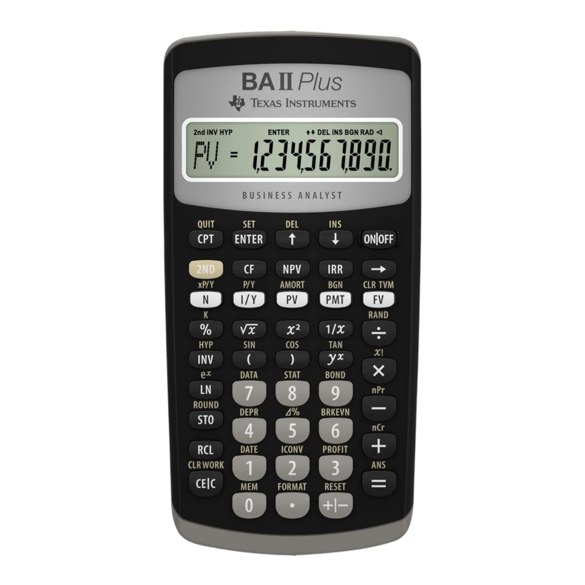 TI BA II Plus Financial Calculator