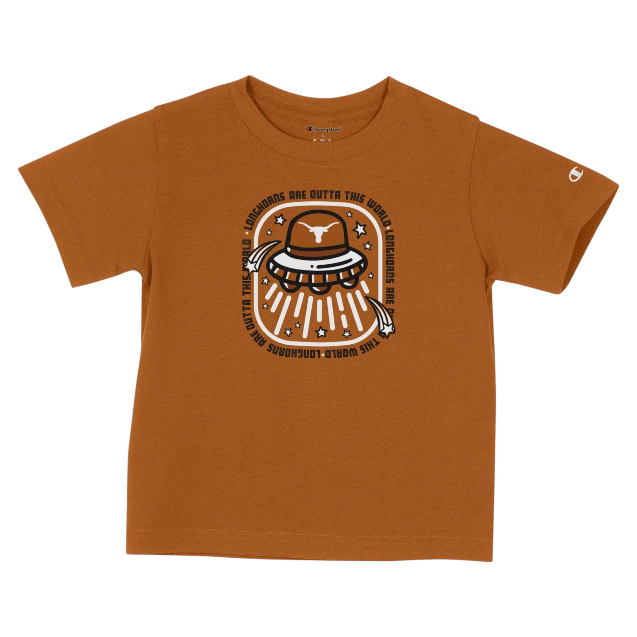 Toddler Champion Texas Longhorns Alien Stadium Short Sleeve Tee