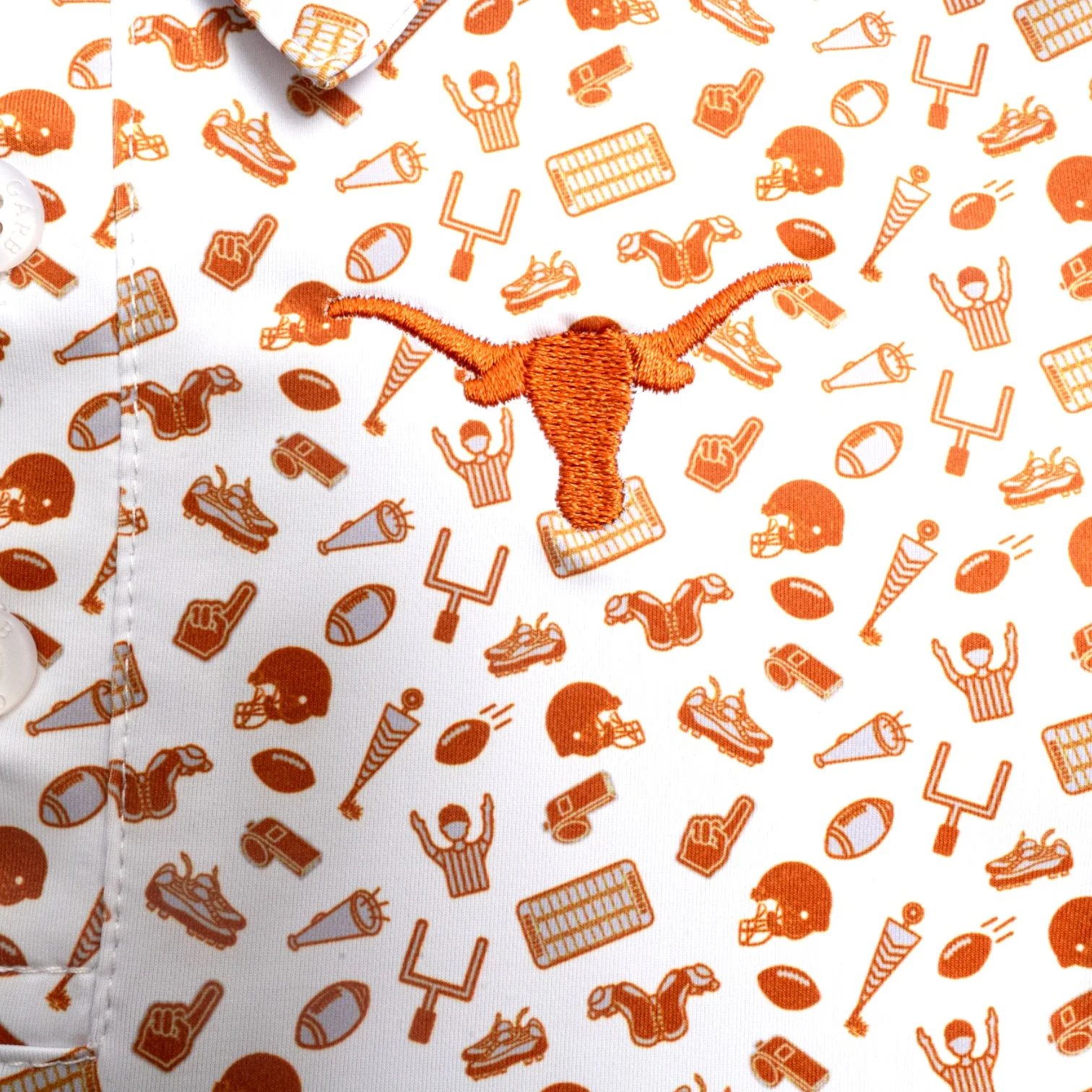 Toddler Texas Longhorns Tom All-Over Football Polo - Image 2