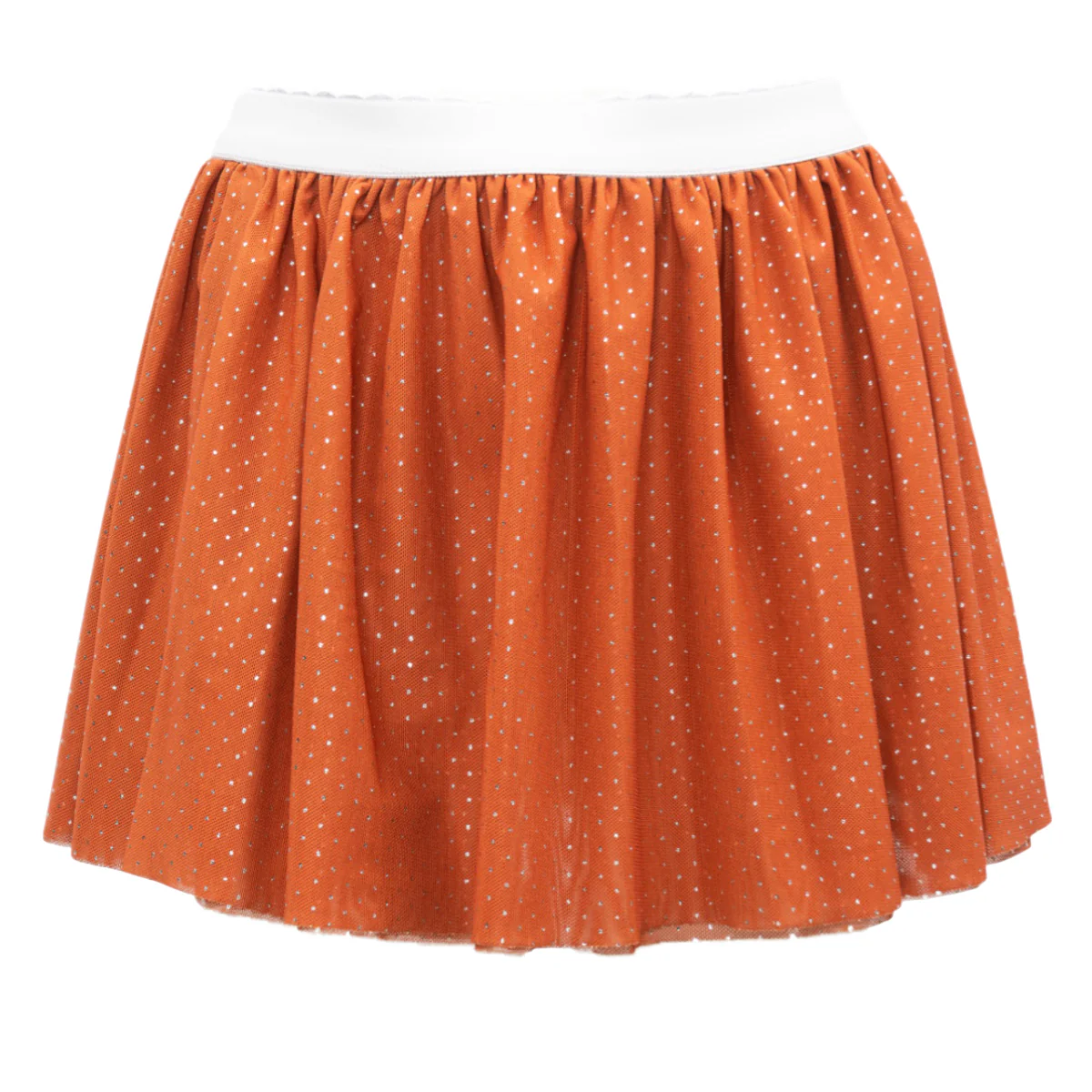 Toddler ZooZatZ Texas Longhorns Tulle Dot Print Skirt - Image 3