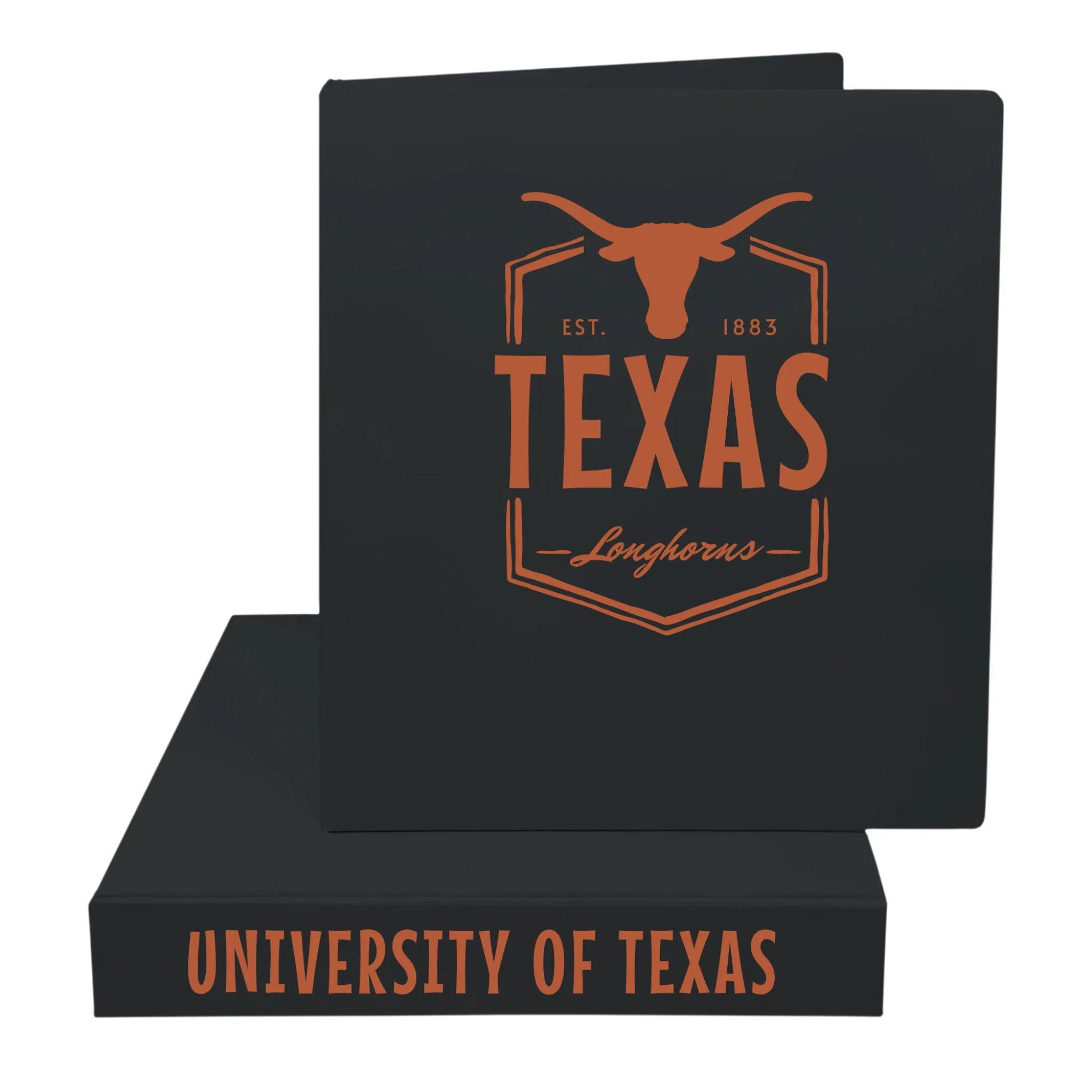 University of Texas 1.5" Black Binder