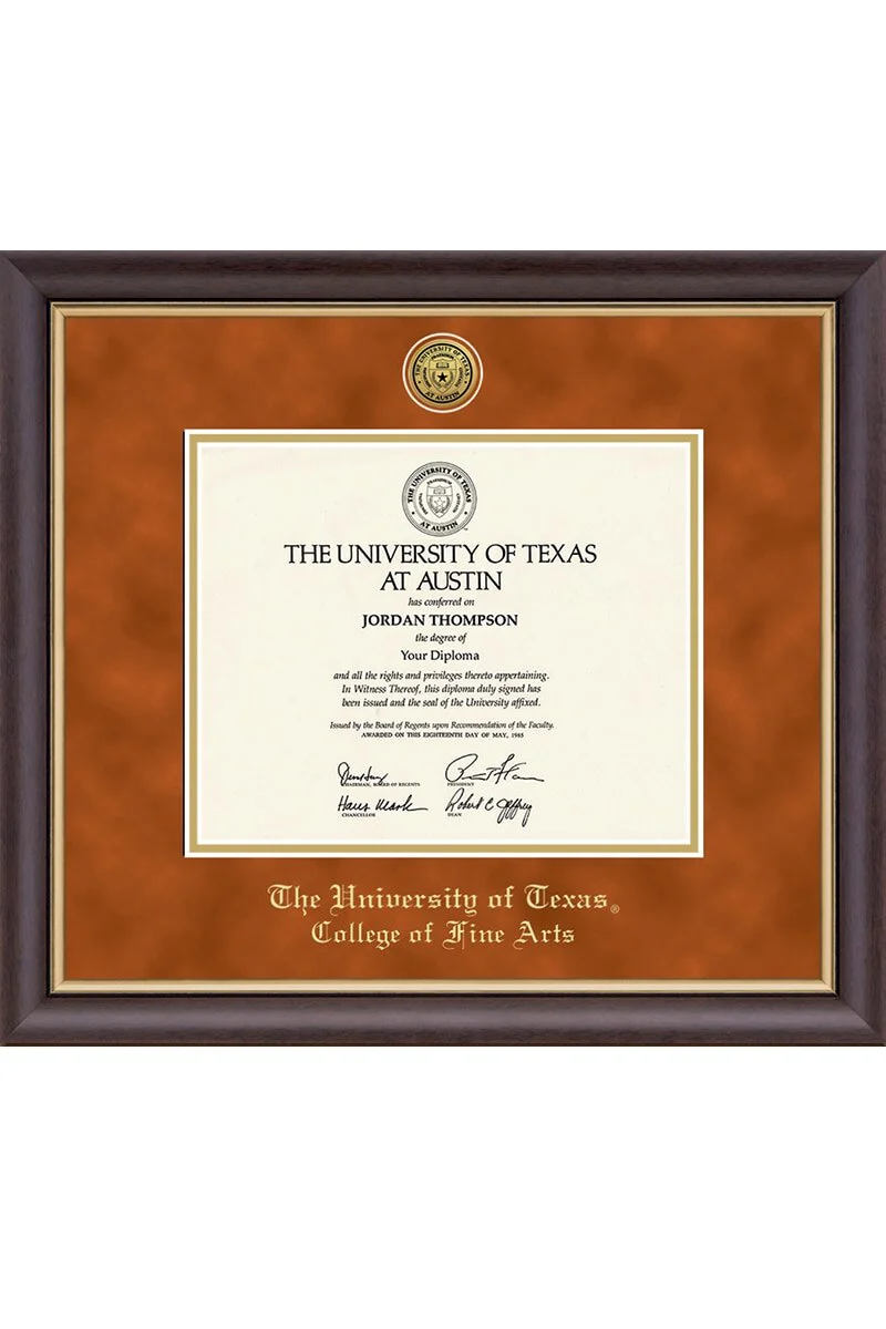 University of Texas College Name Diploma Frame