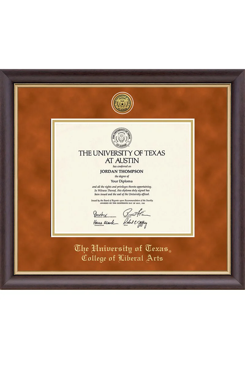 University of Texas College Name Diploma Frame - Image 2