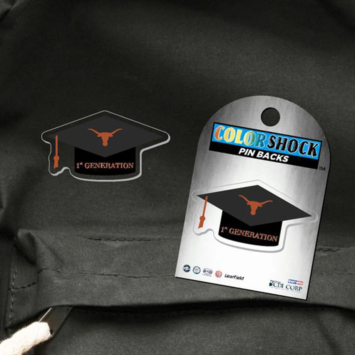 University of Texas Grad Cap Pin - 1st Generation