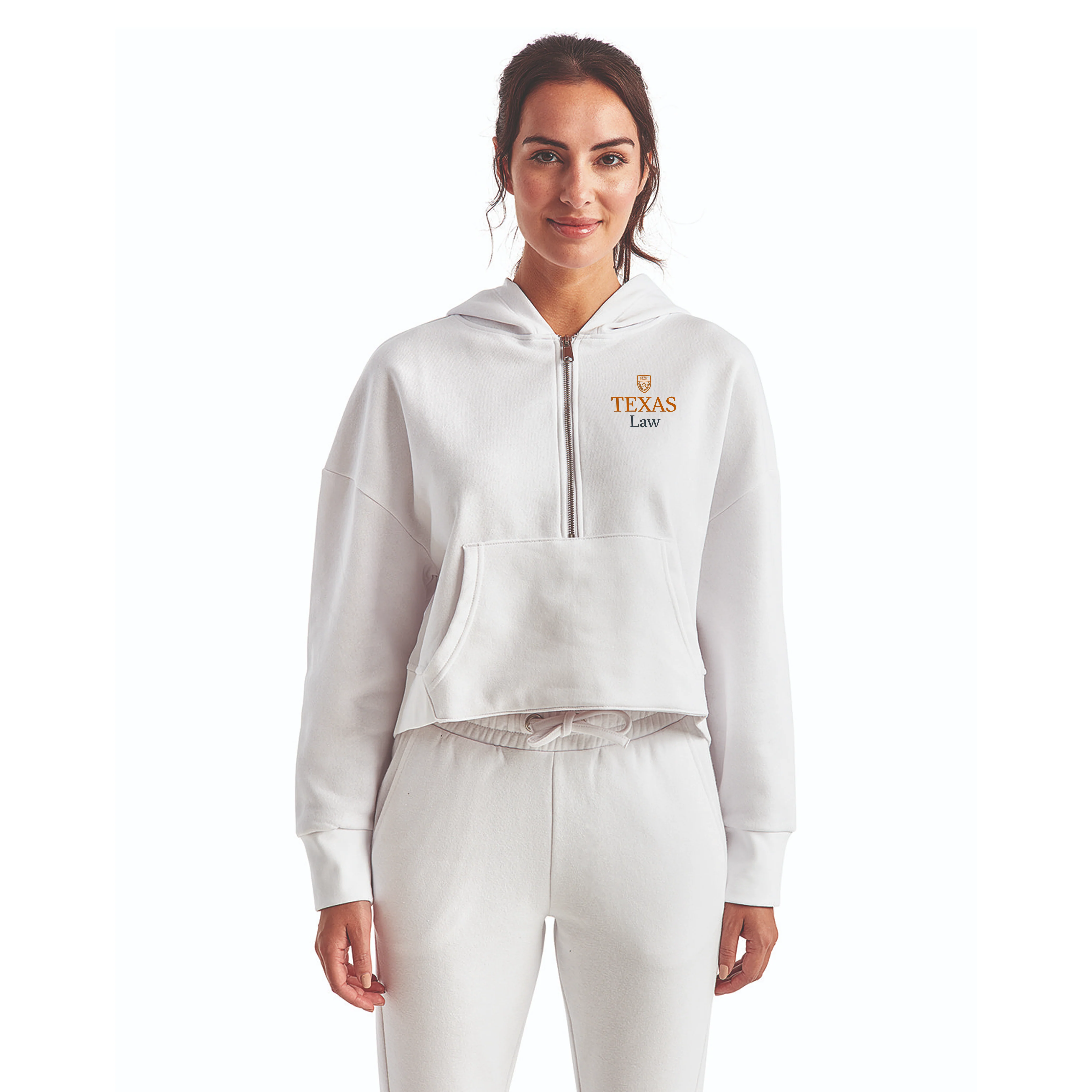 University of Texas School of Law Alice Half-Zip Hooded Sweatshirt - Image 2