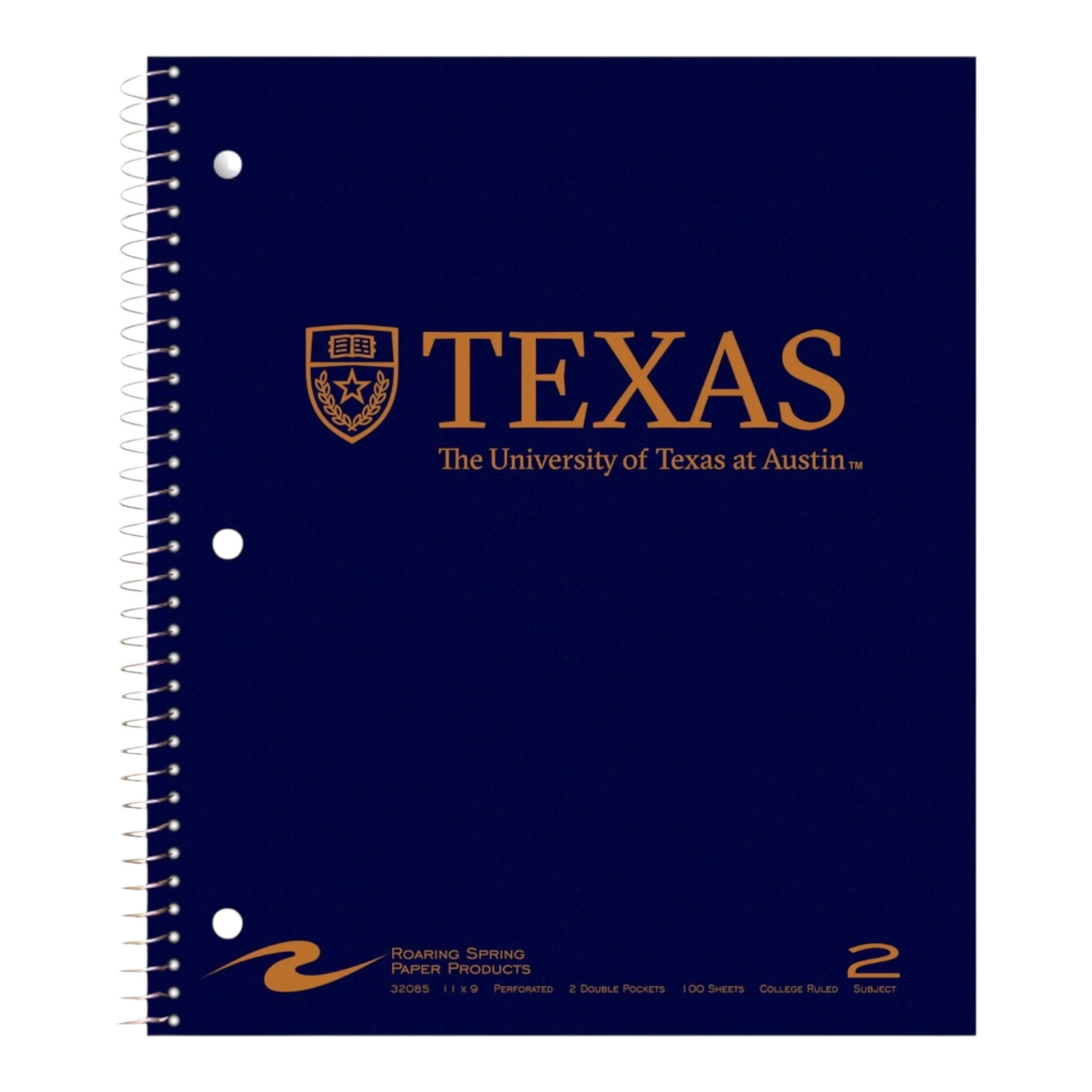 University of Texas Shield 2 Subject Spiral Notebook - Image 3