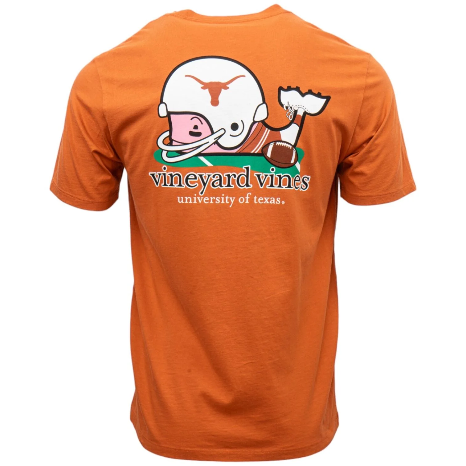 Vineyard Vines Texas Longhorns Pocket Football Whale Tee - Image 4